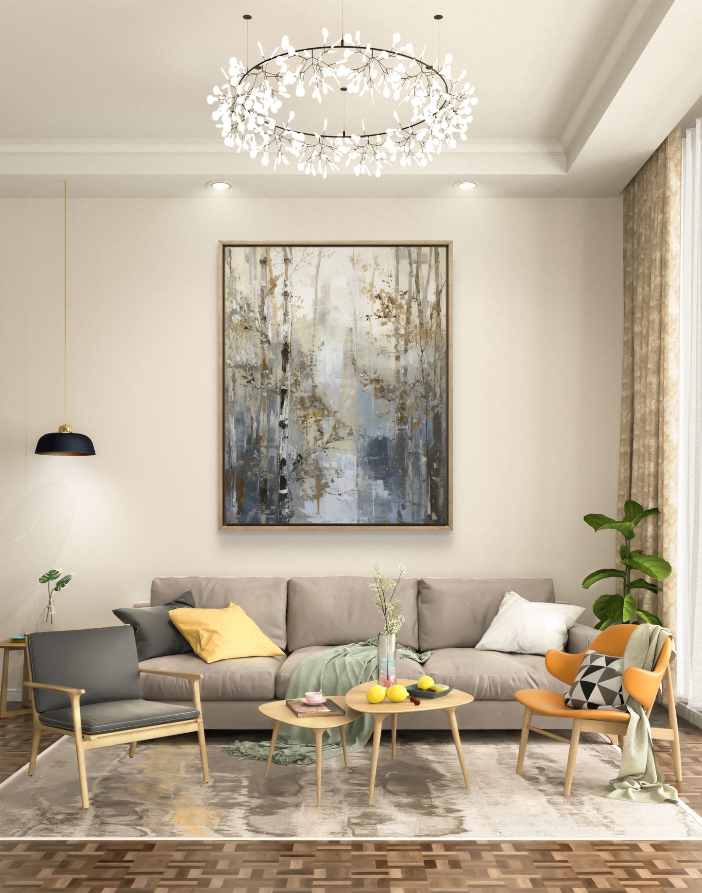 Forest Silence — Abstract Nature Wall Art