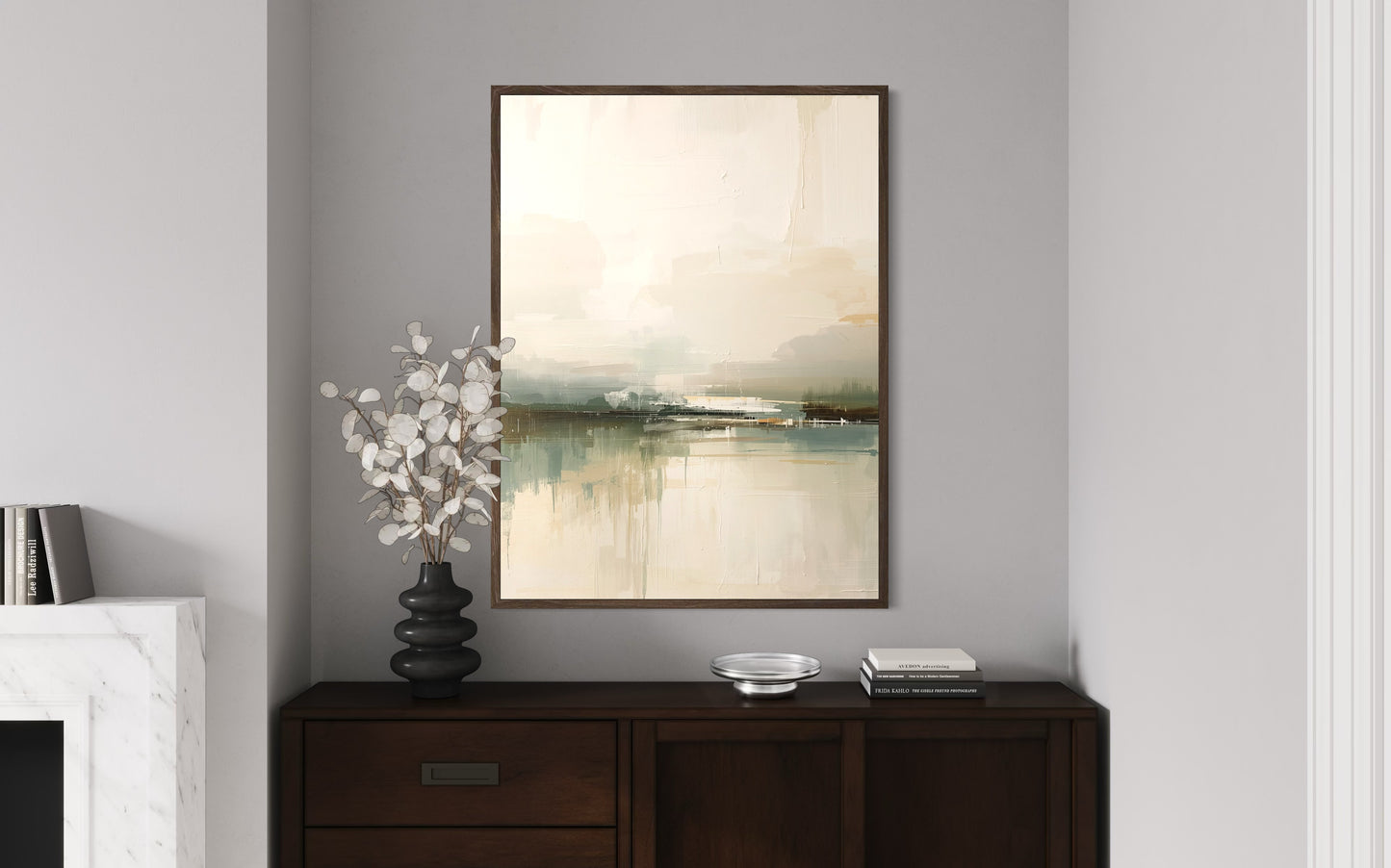 Minimal Abstract Landscape in Soft Neutral Tones