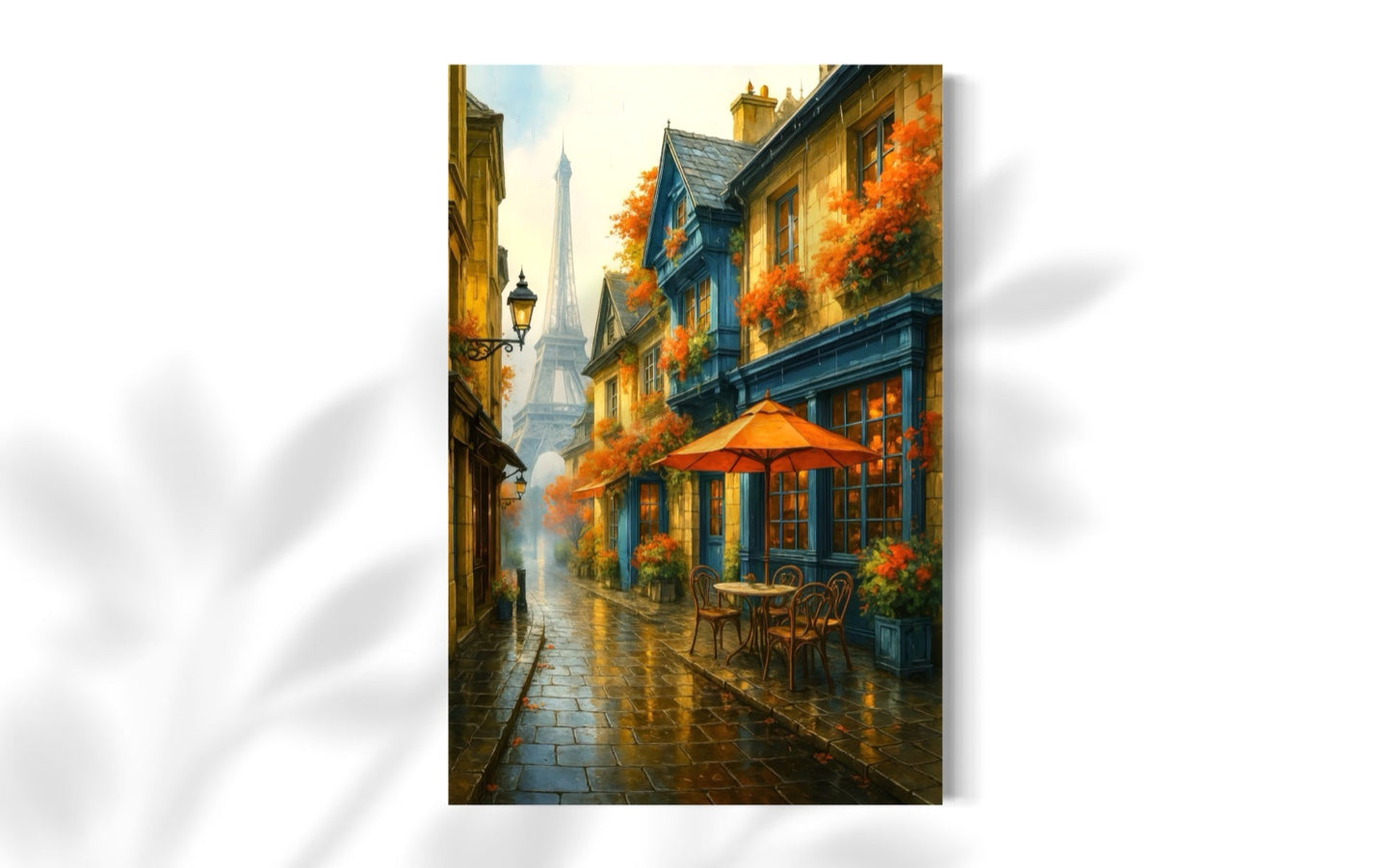 Golden Sunset in Rustic Alley – Matte Canvas Wall Art, 1.25" Deep