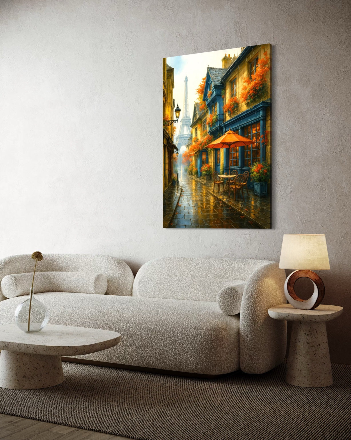 Golden Sunset in Rustic Alley – Matte Canvas Wall Art, 1.25" Deep