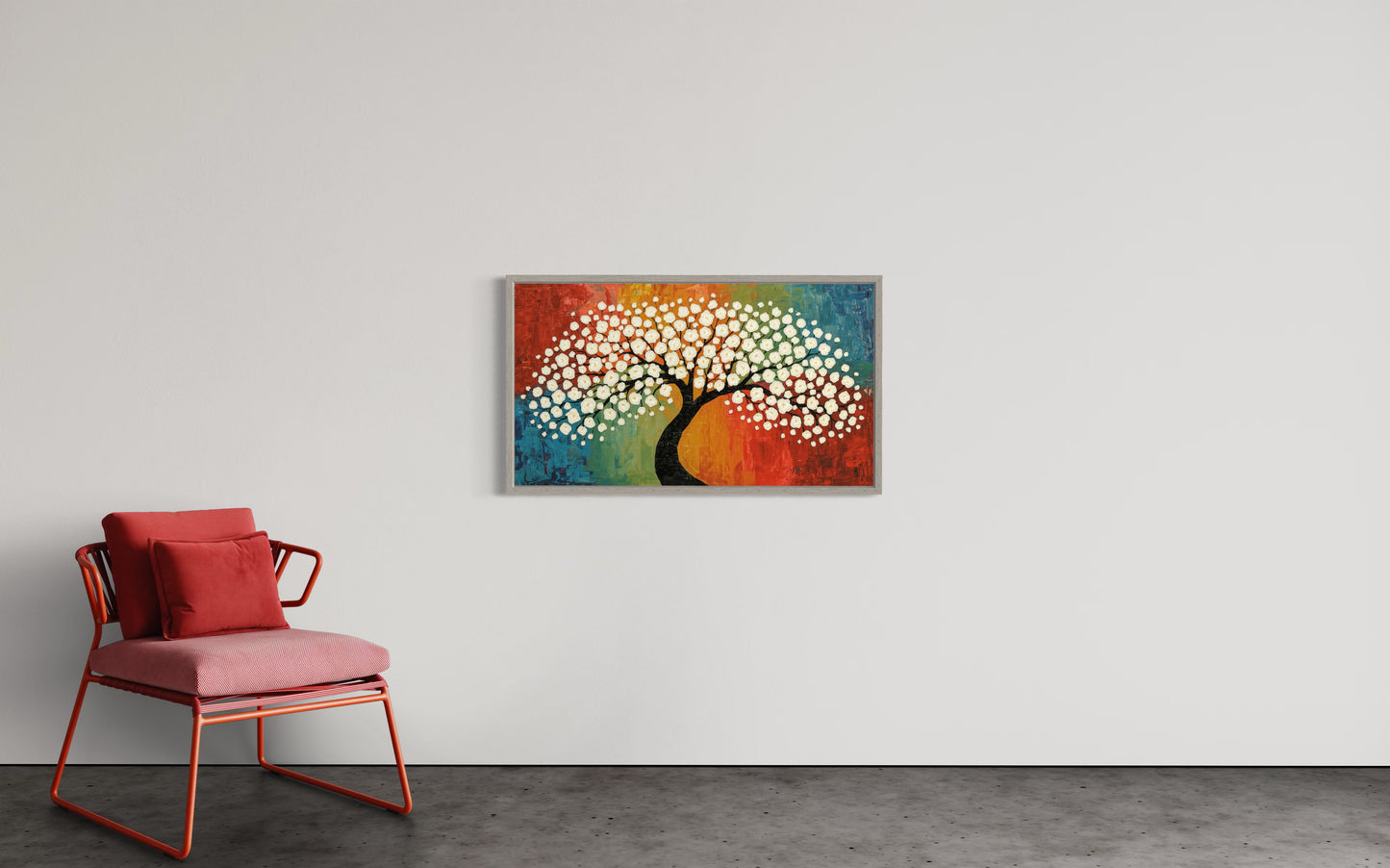 Blossom of Harmony – Textured Tree Wall Art