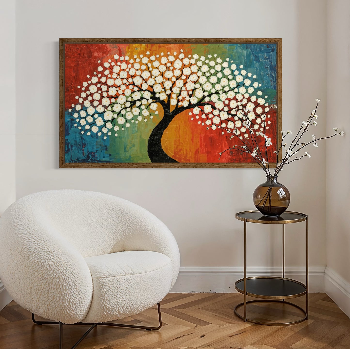 Blossom of Harmony – Textured Tree Wall Art