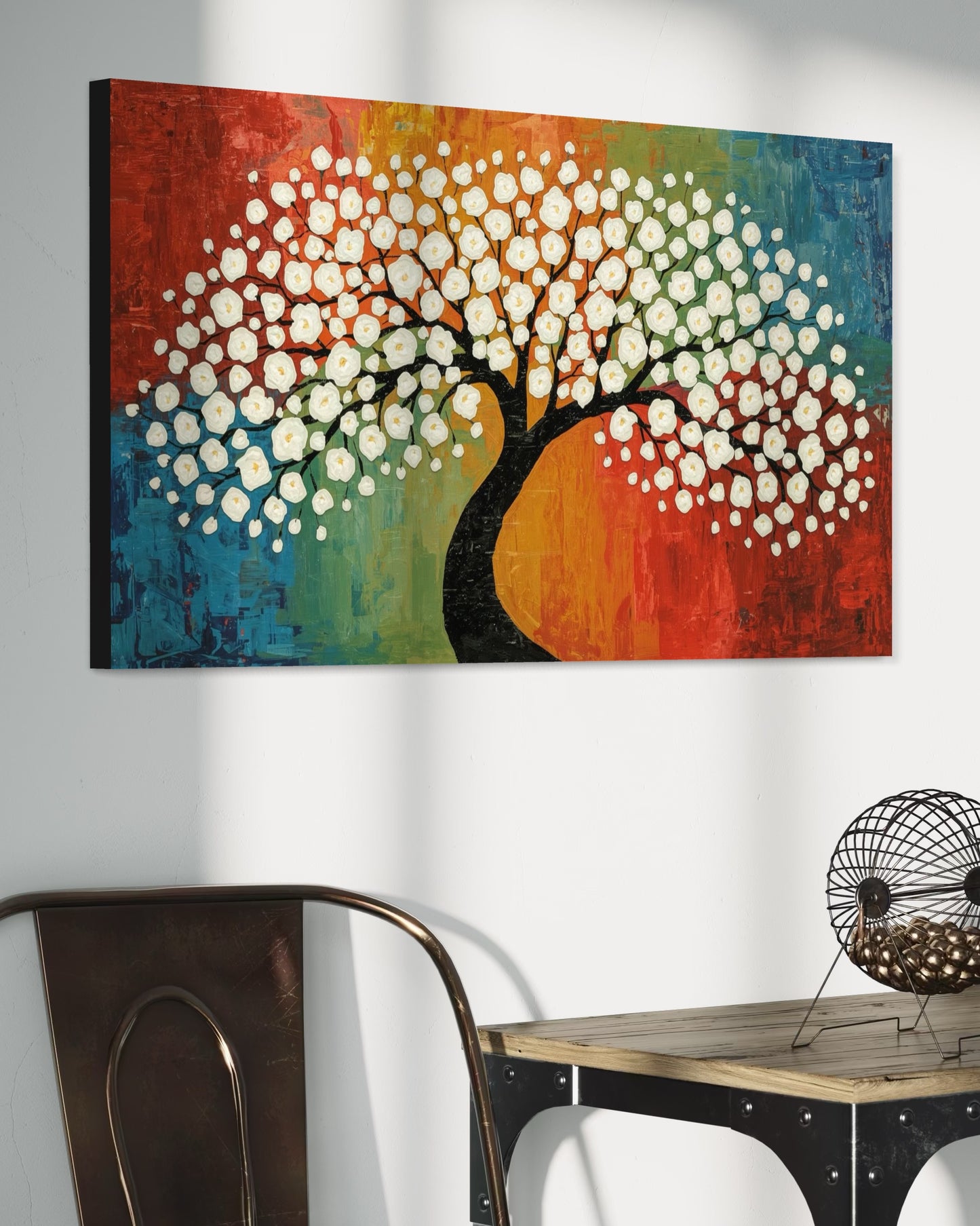Blossom of Harmony – Textured Tree Wall Art