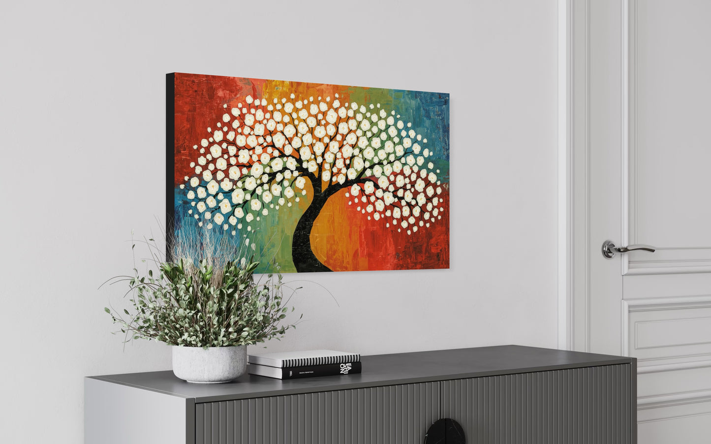 Blossom of Harmony – Textured Tree Wall Art