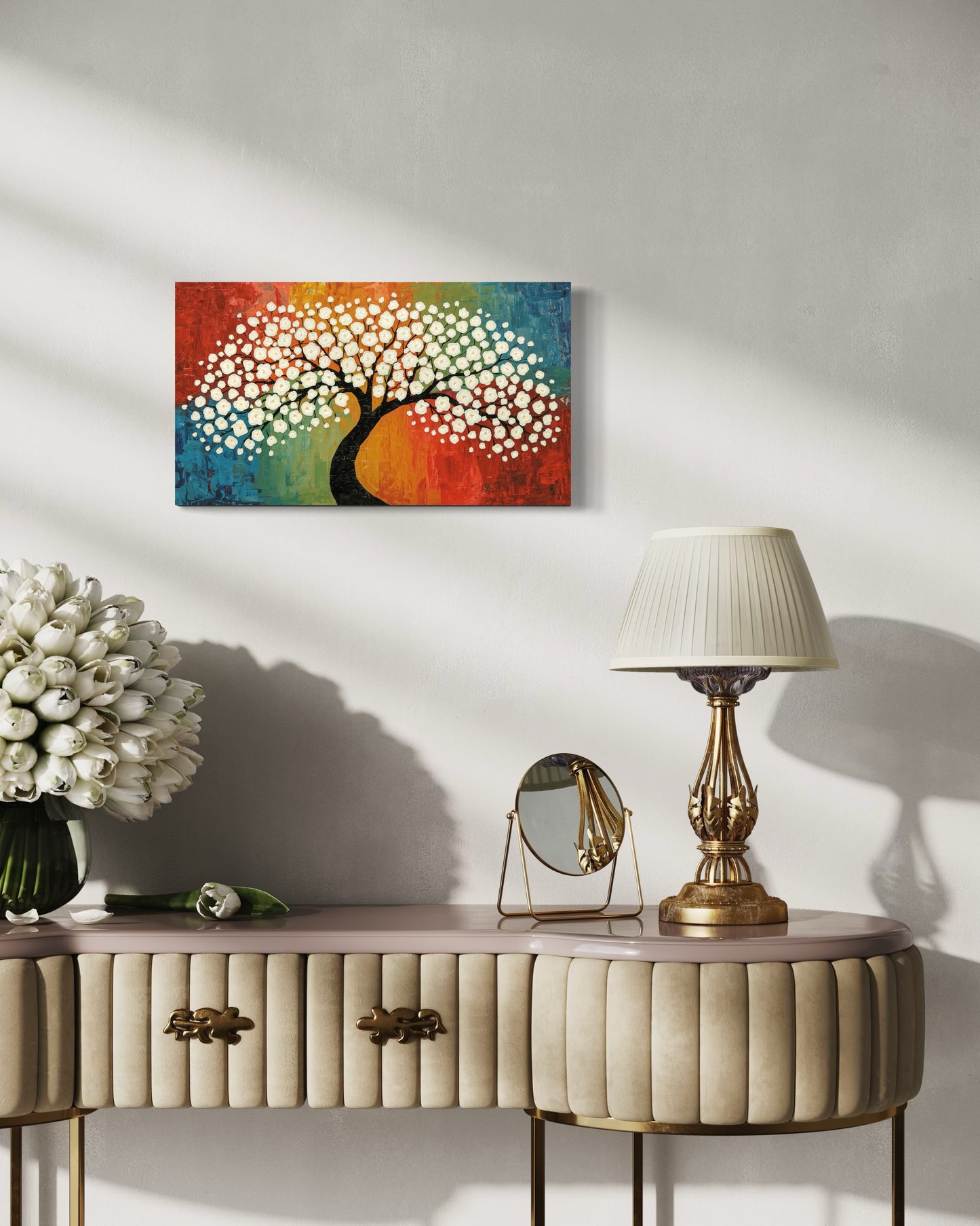 Blossom of Harmony – Textured Tree Wall Art
