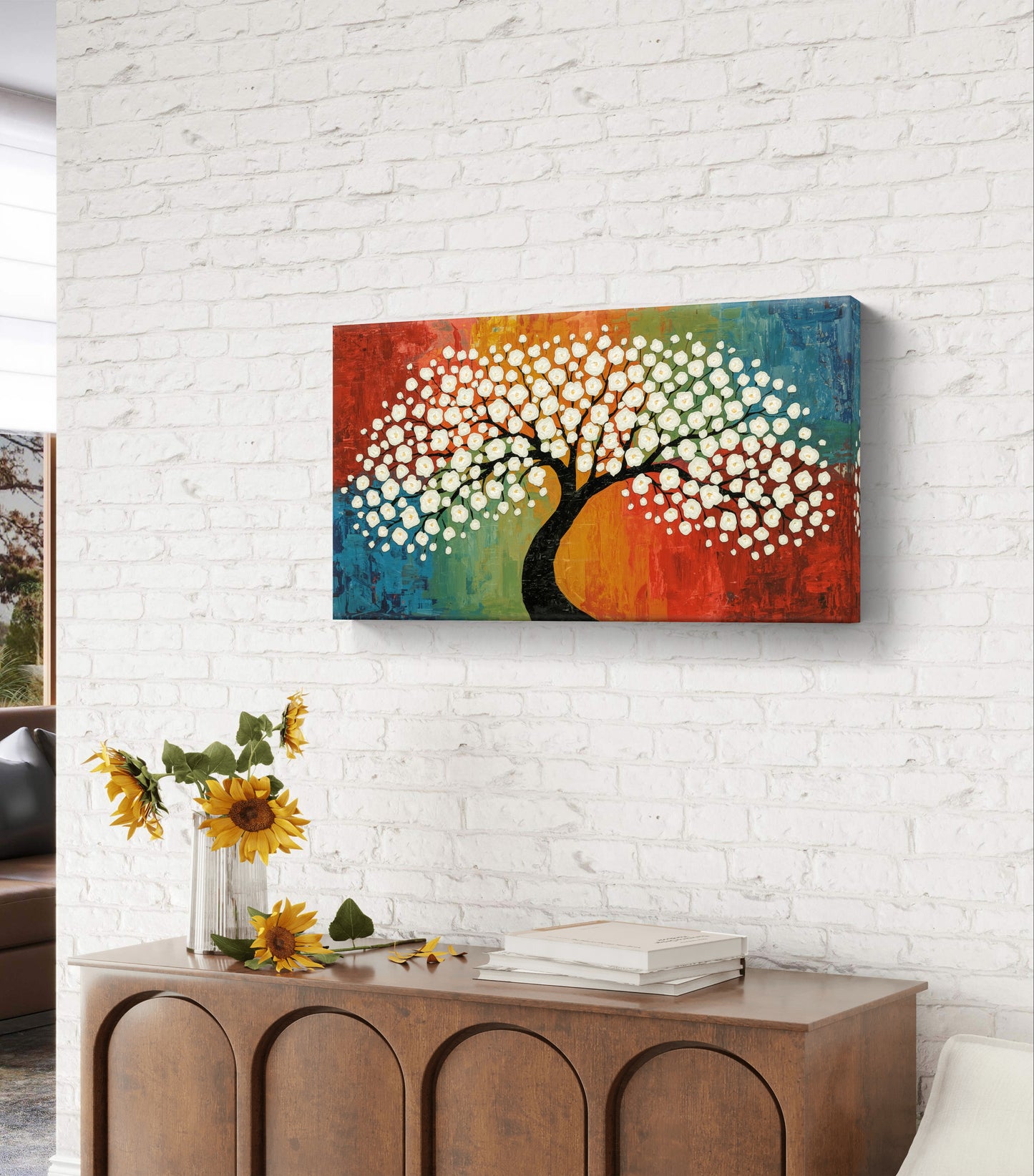 Blossom of Harmony – Textured Tree Wall Art