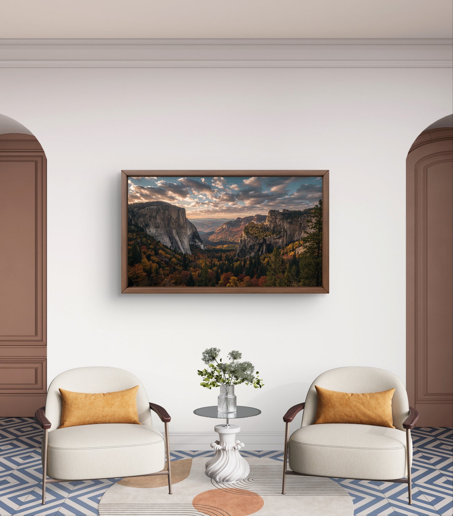 Valley of Gold — Autumn Mountain Panorama Wall Art