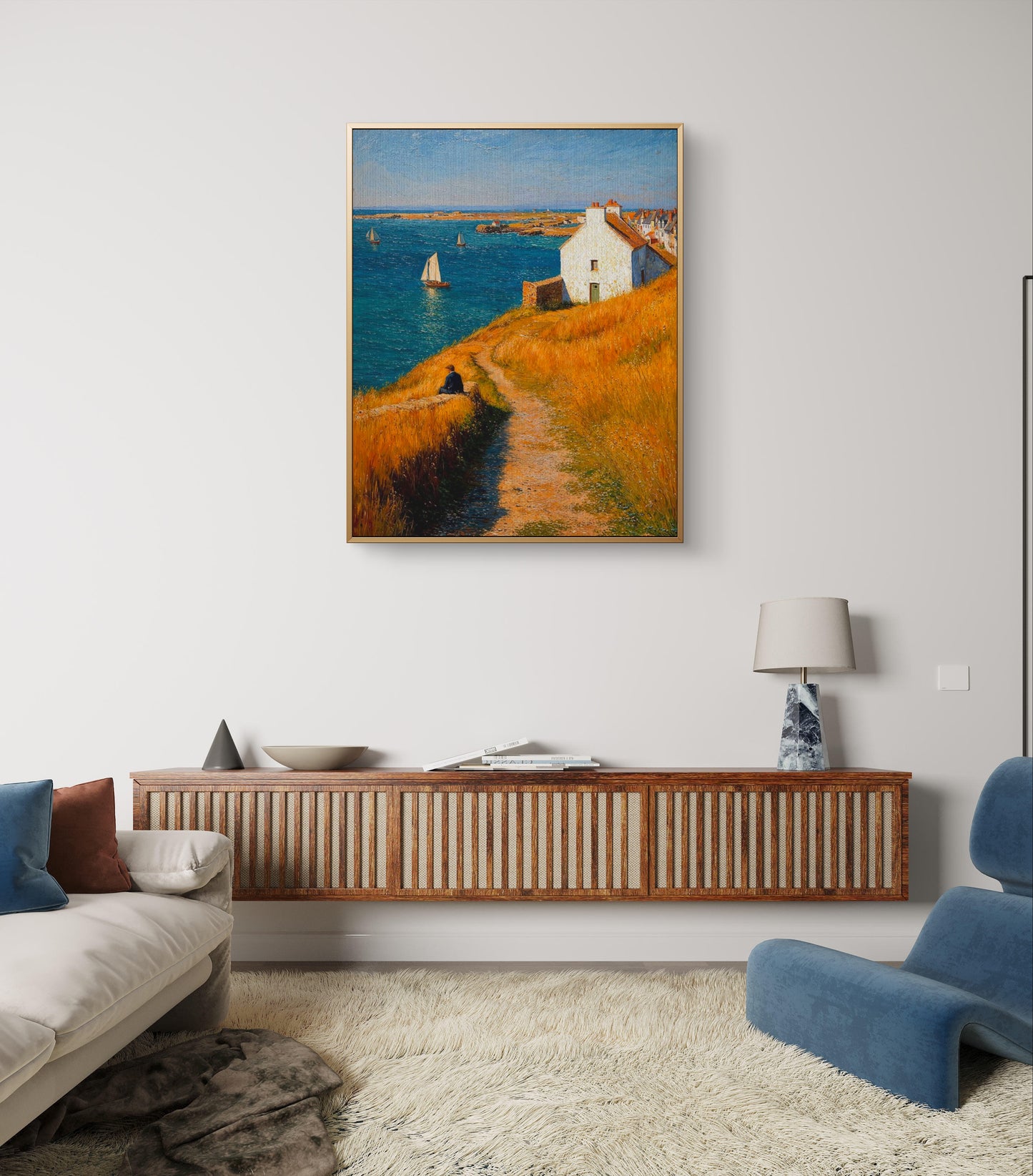 Golden Path to the Sea – Where Calm Meets Freedom