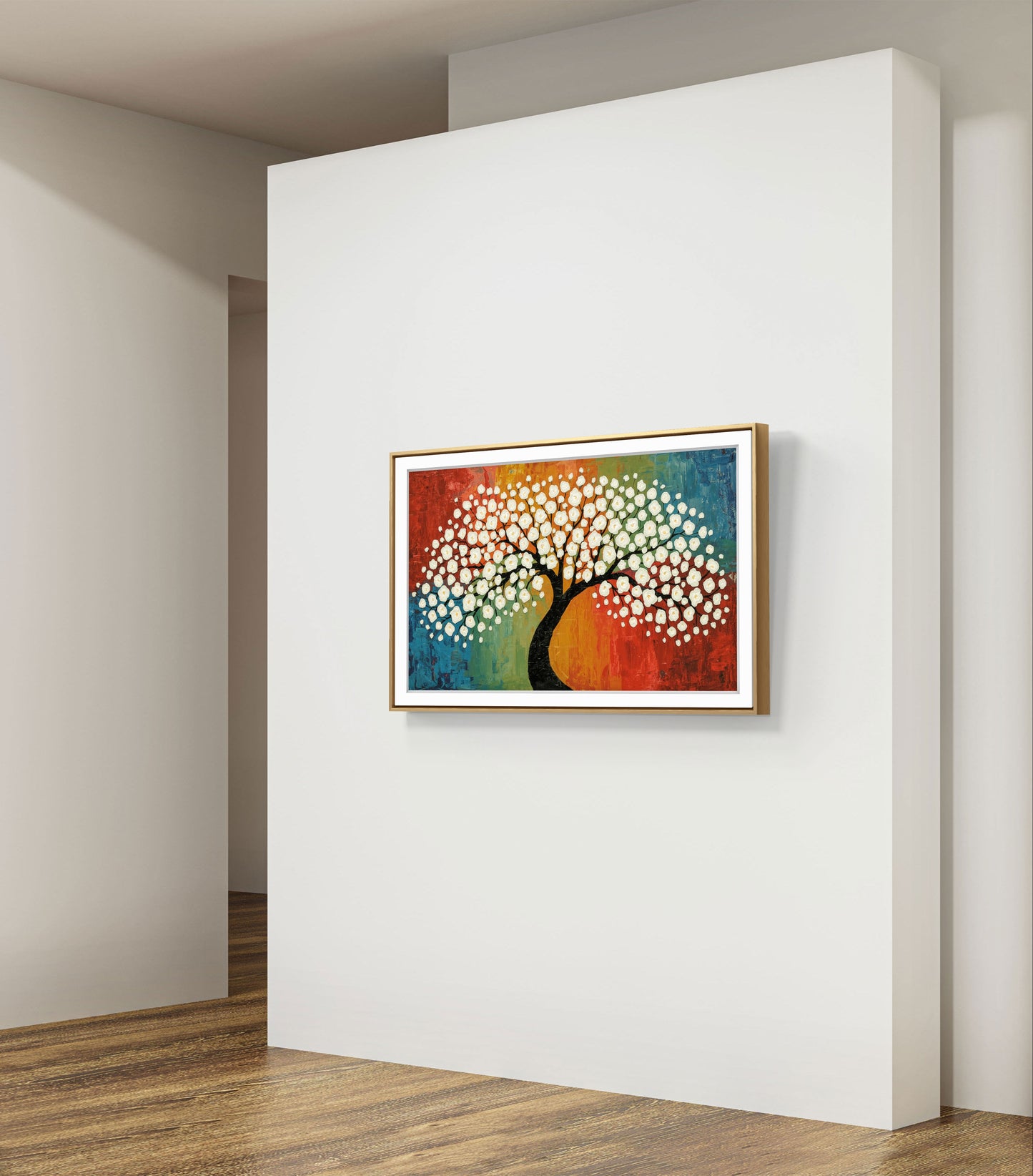 Blossom of Harmony – Textured Tree Wall Art