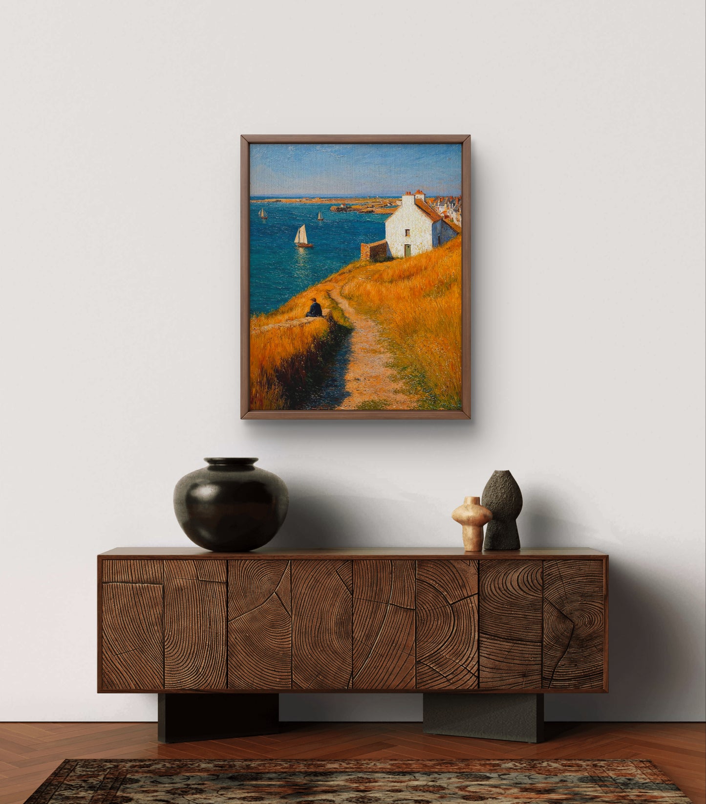 Golden Path to the Sea – Where Calm Meets Freedom