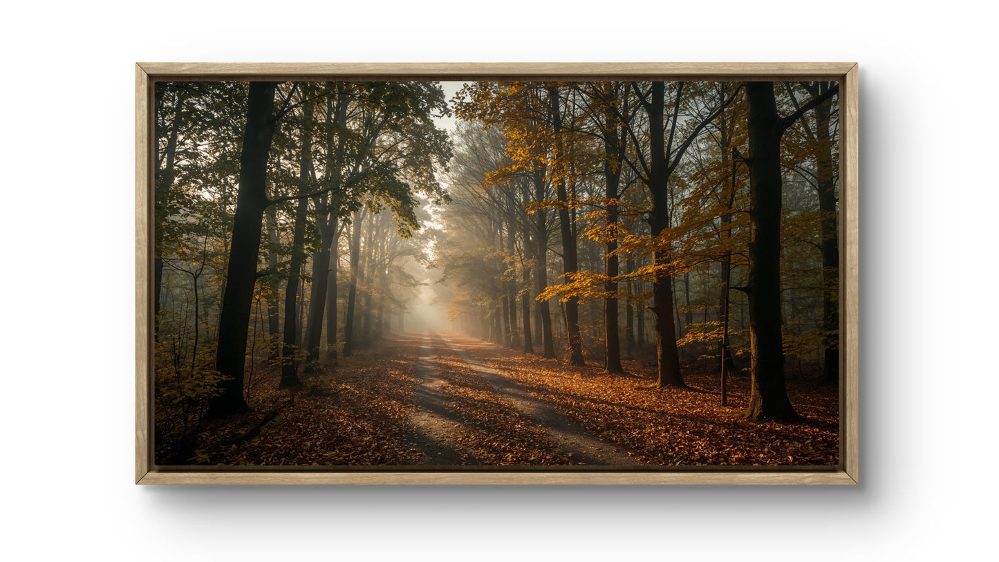 Forest Dawn – Autumn Path Wall Art Print