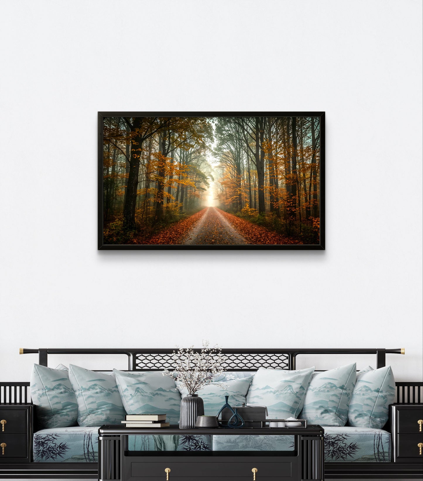 Forest Dawn – Autumn Path Wall Art Print