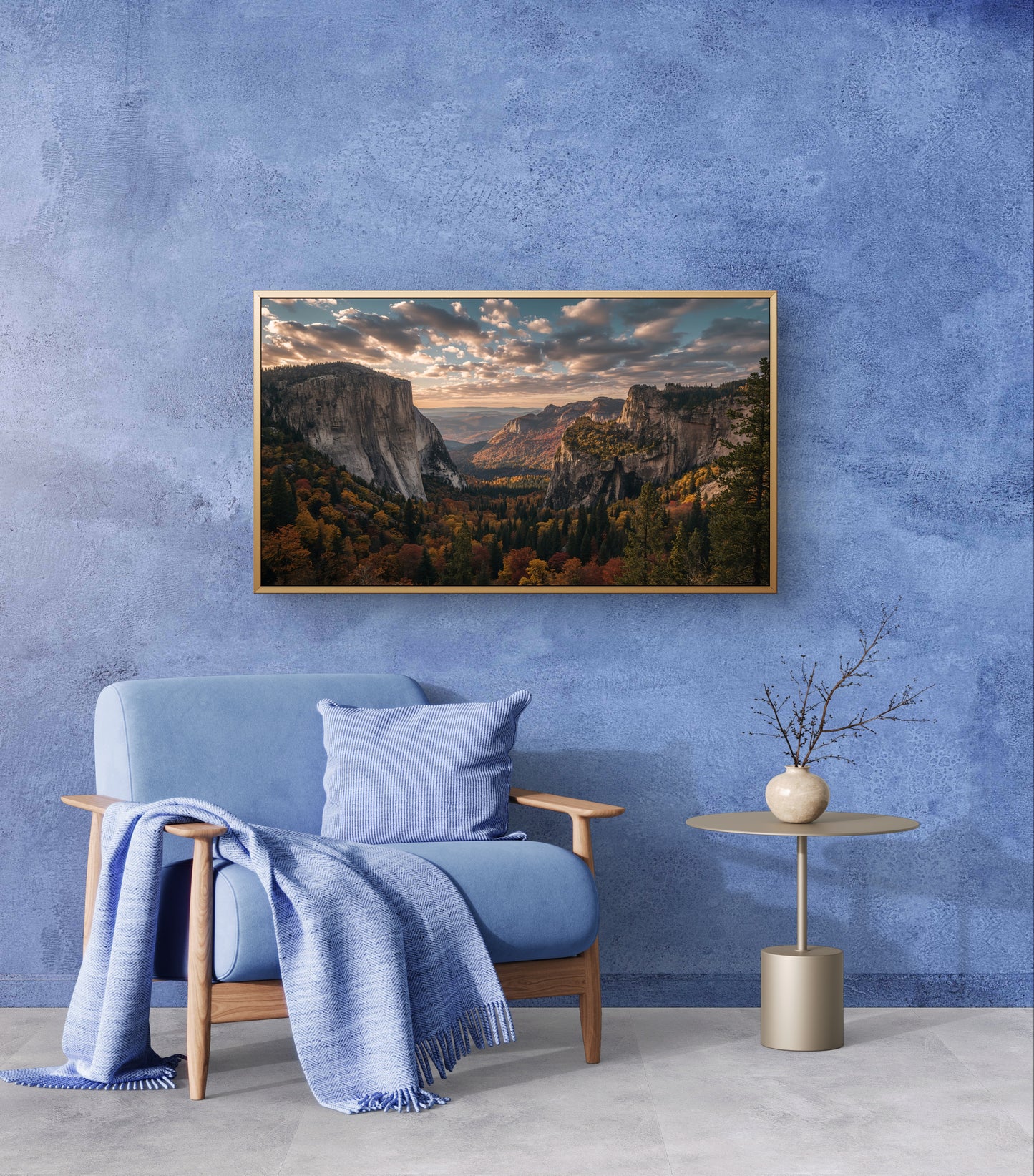 Valley of Gold — Autumn Mountain Panorama Wall Art