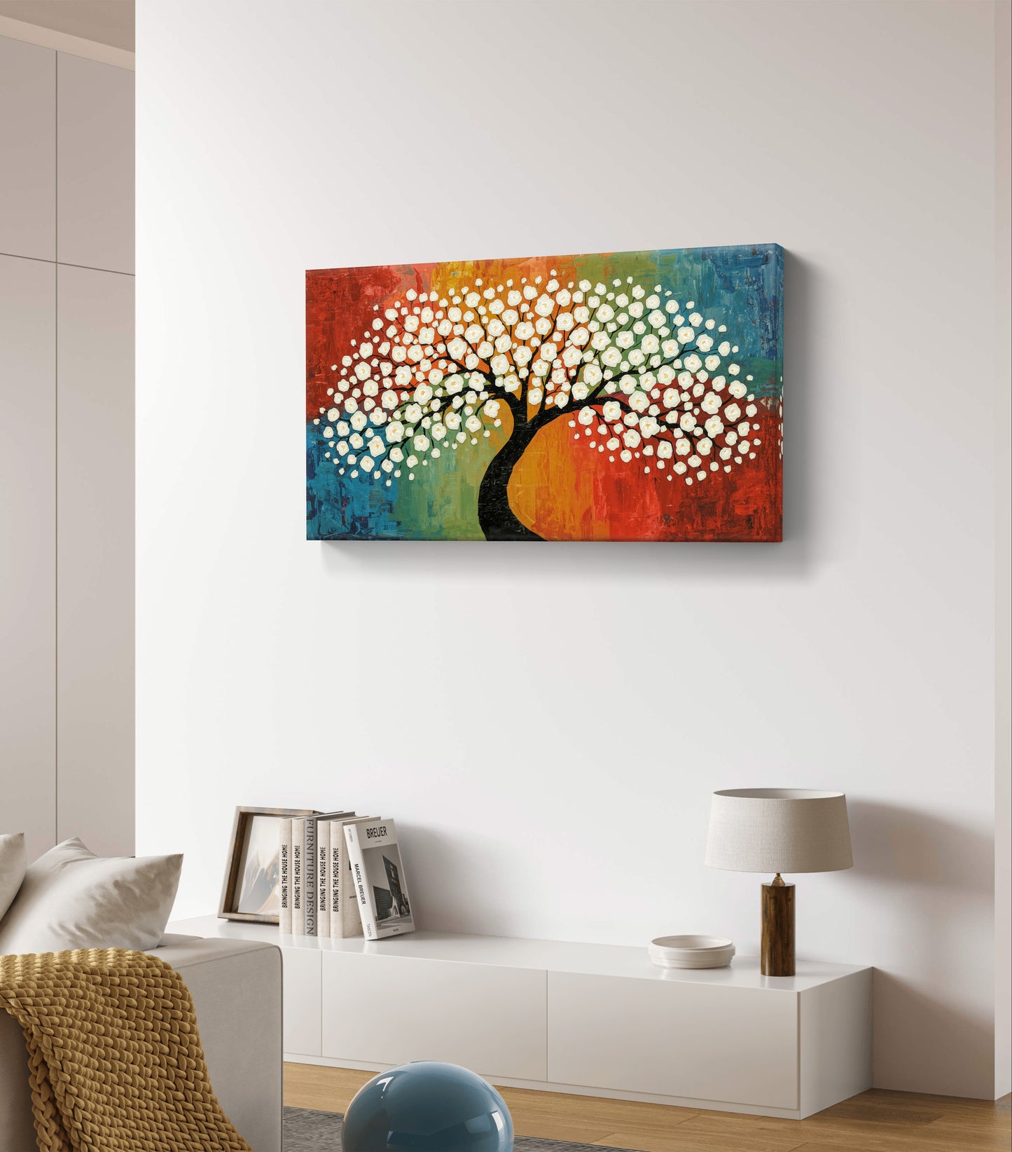 Blossom of Harmony – Textured Tree Wall Art
