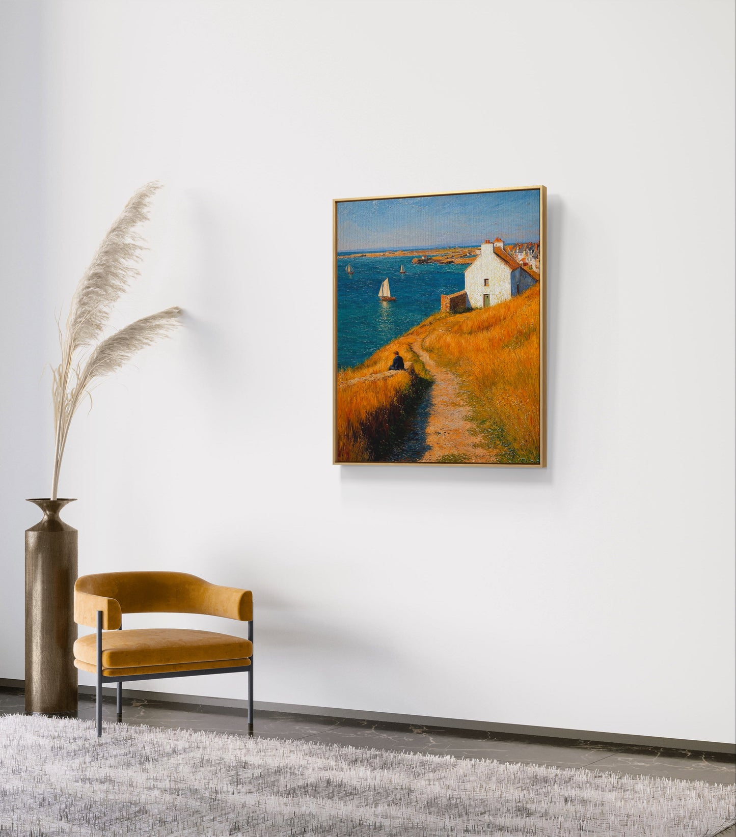 Golden Path to the Sea – Where Calm Meets Freedom