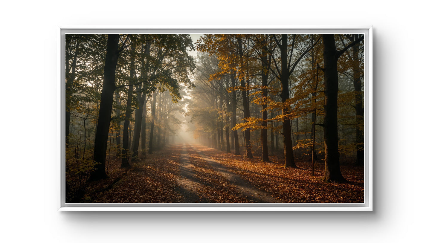 Forest Dawn – Autumn Path Wall Art Print