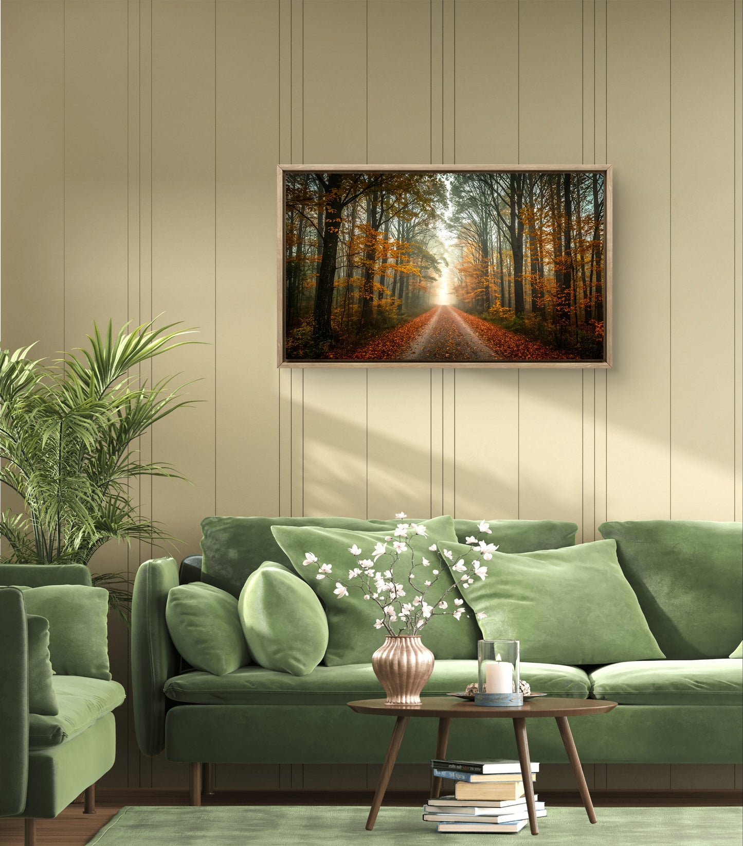 Forest Dawn – Autumn Path Wall Art Print