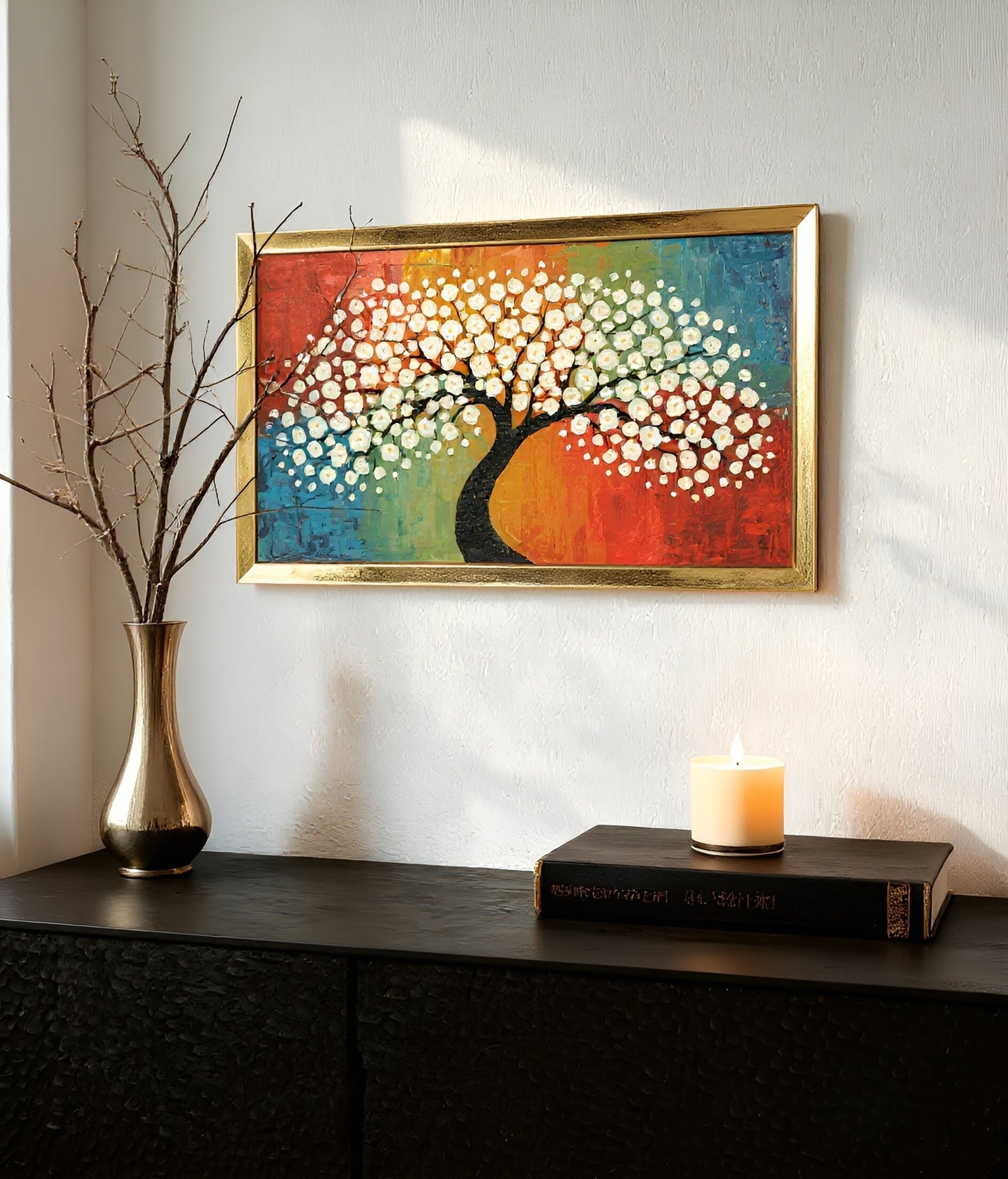 Blossom of Harmony – Textured Tree Wall Art
