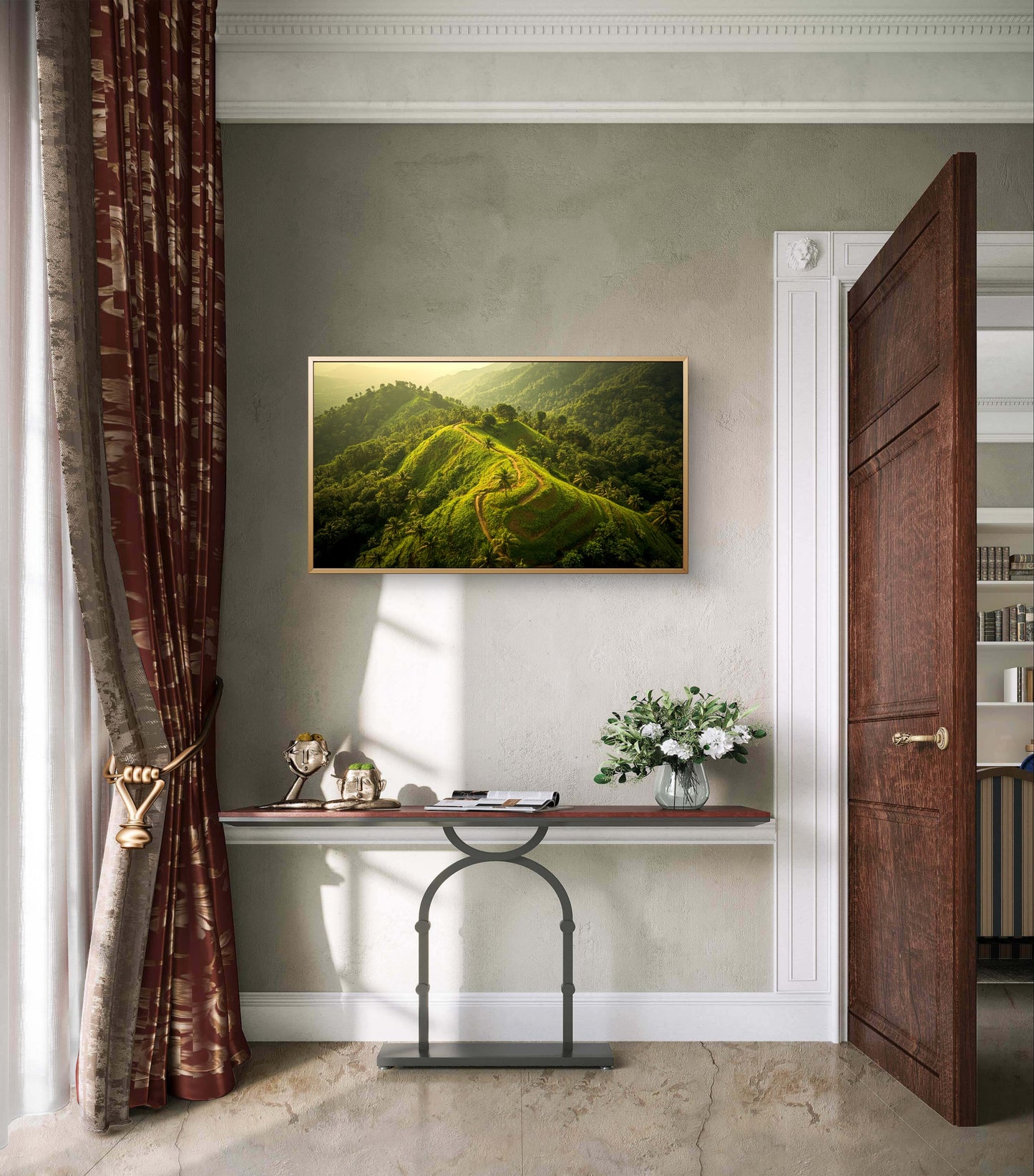 “Emerald Path — Journey Through the Green Hills”