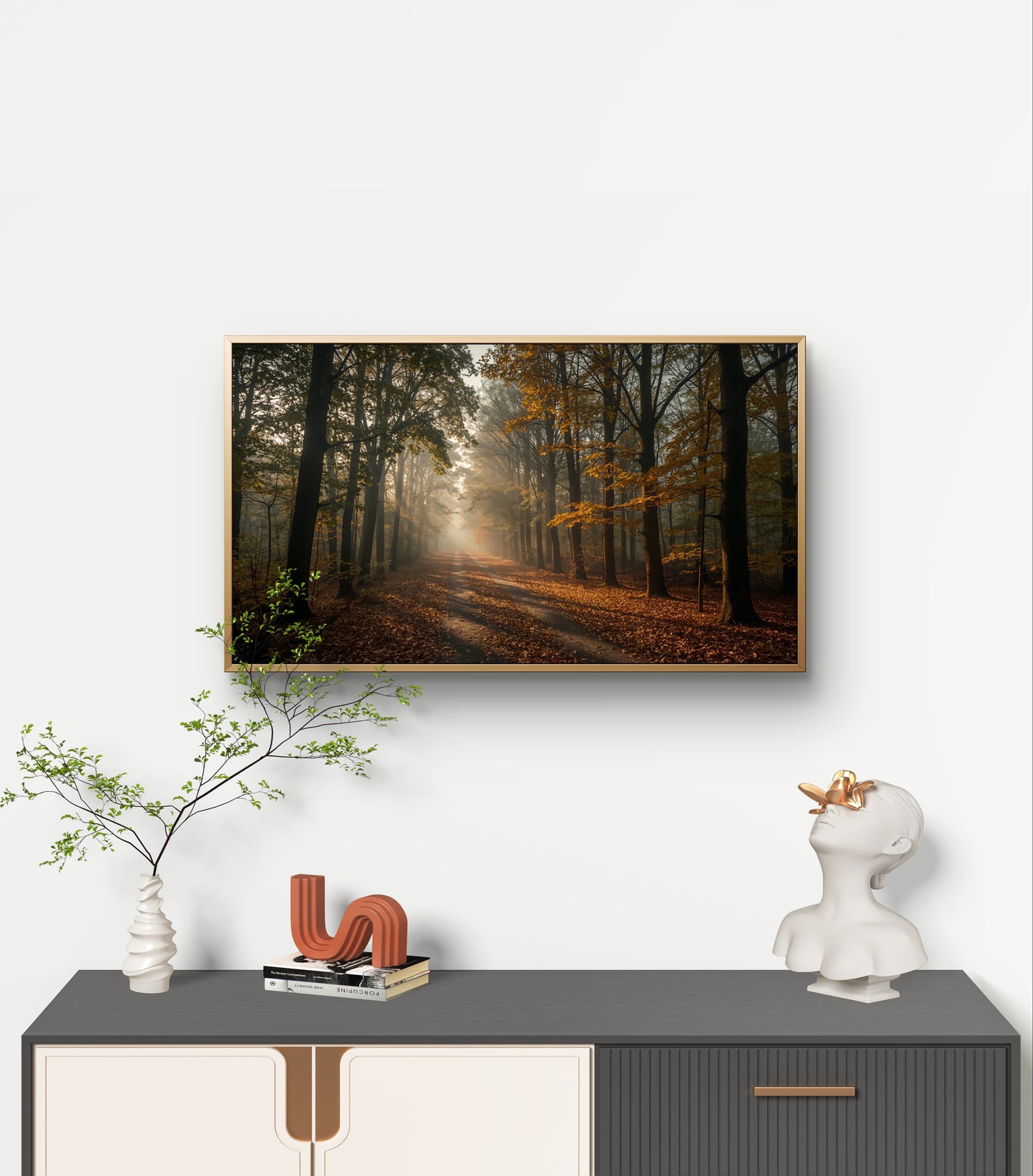 Forest Dawn – Autumn Path Wall Art Print