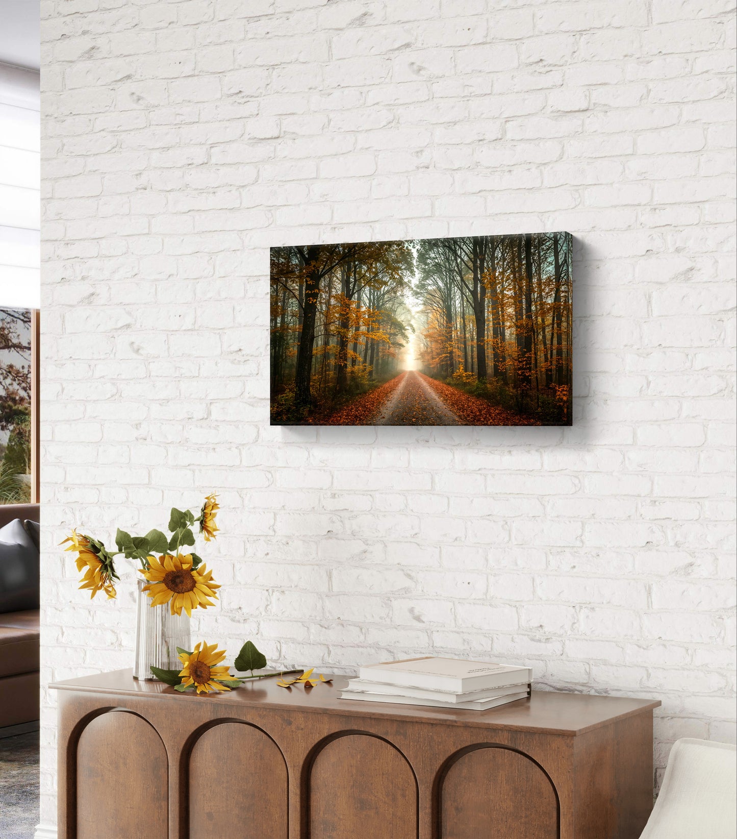 Forest Dawn – Autumn Path Wall Art Print