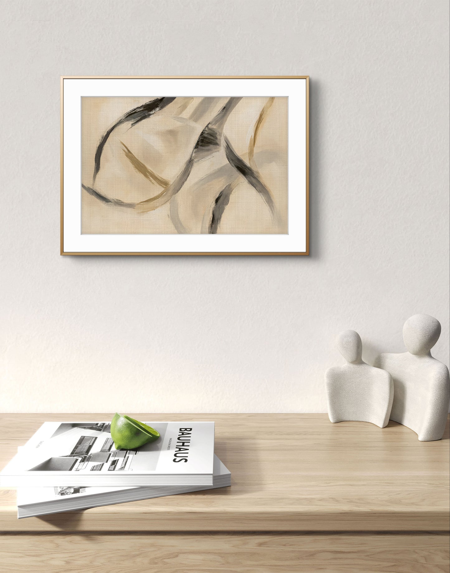 Waves of Serenity – Abstract Neutral Wall Art