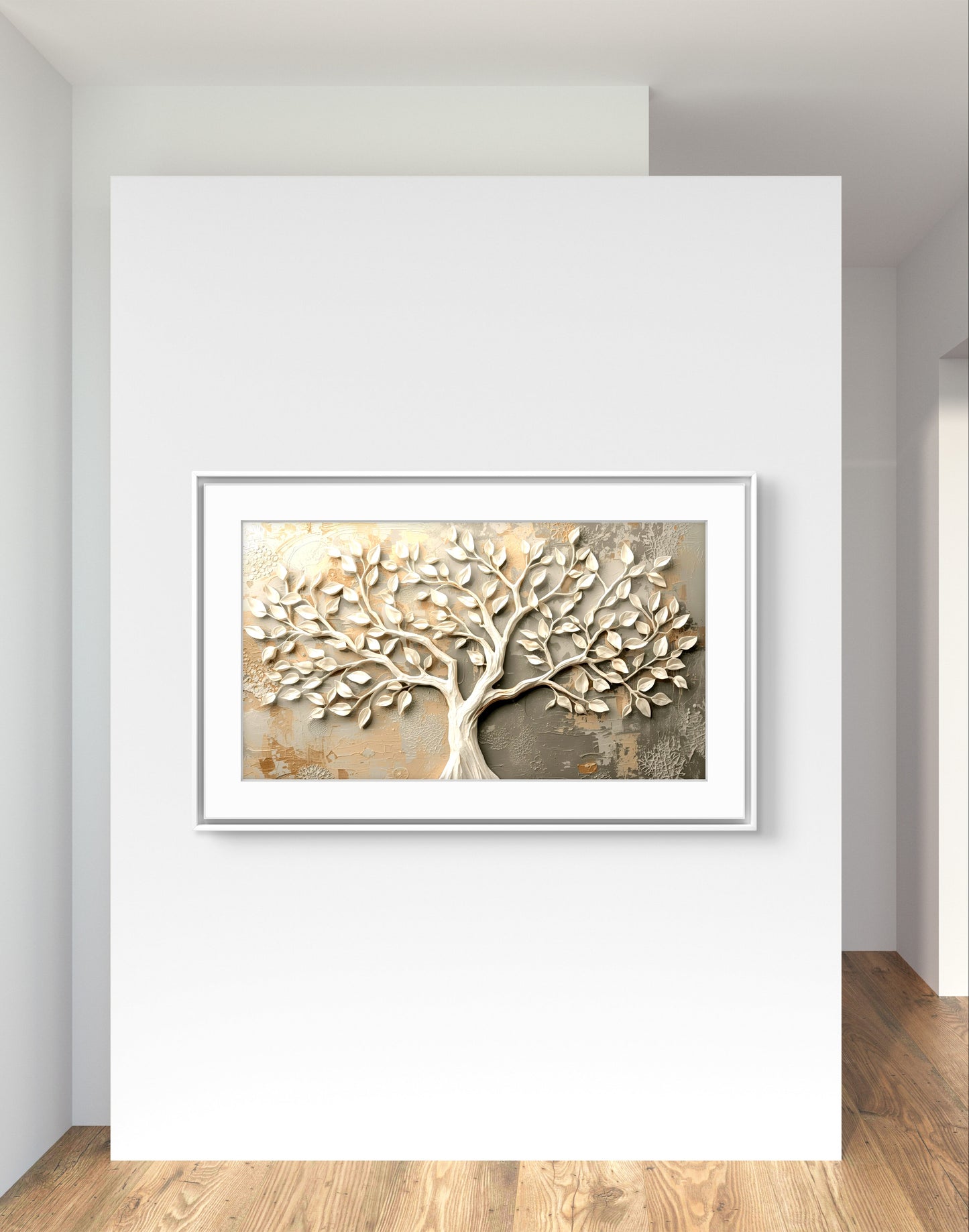 Tree of Harmony – Textured Neutral Wall Art