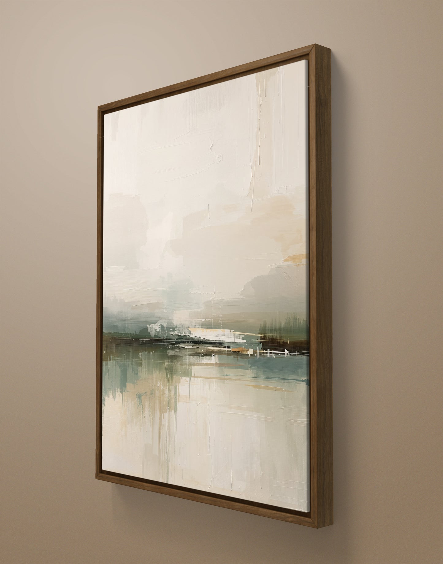 Minimal Abstract Landscape in Soft Neutral Tones