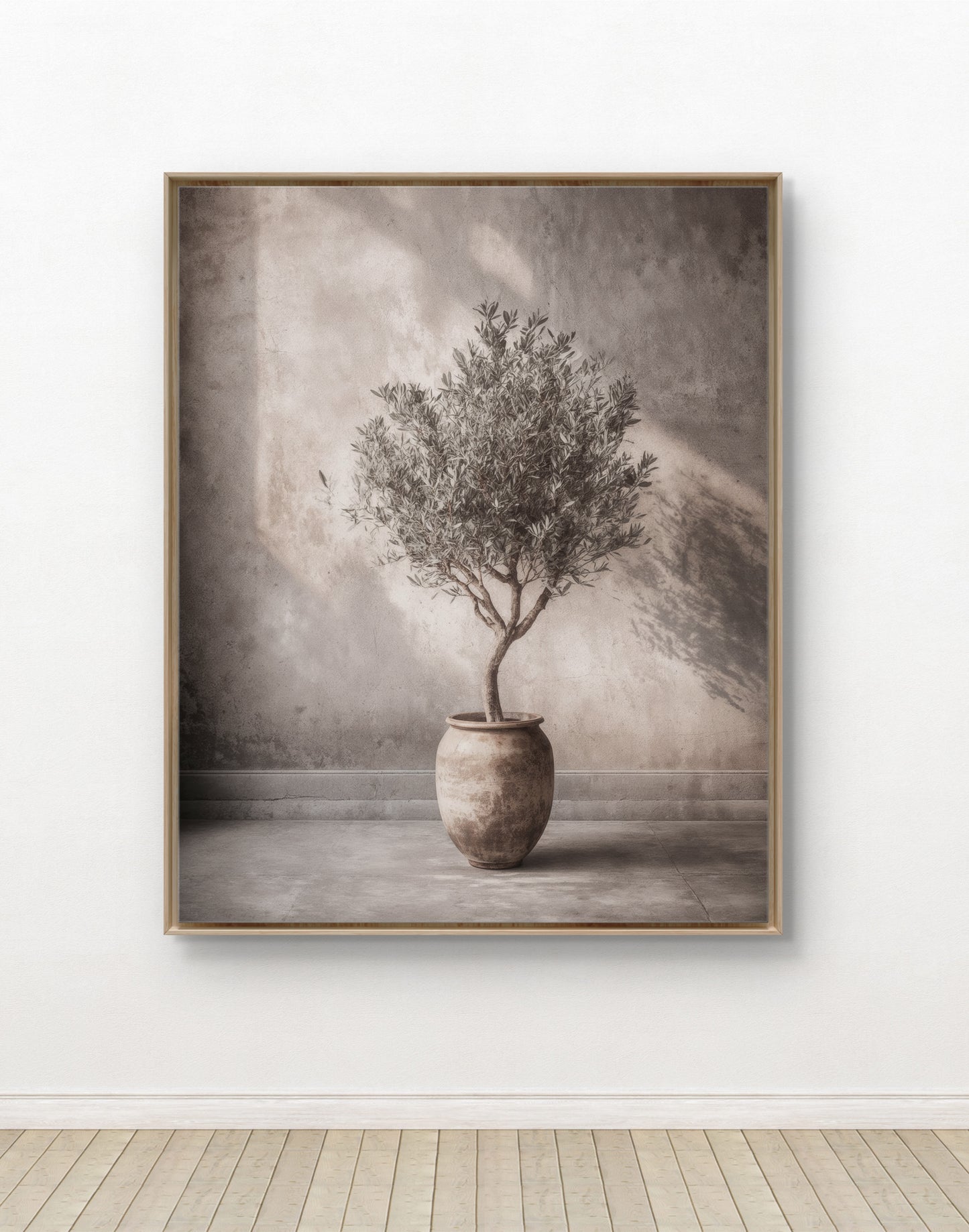 Stillness of the Olive Tree – Calm Minimalist Wall Art