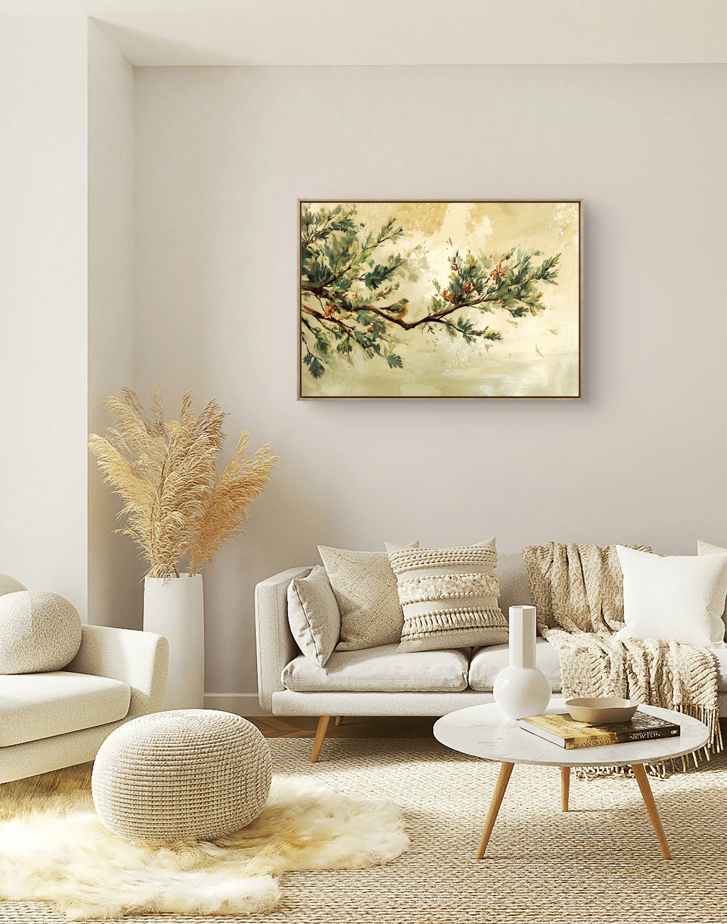The Moment Before Movement – Minimal Nature Wall Art on Canvas