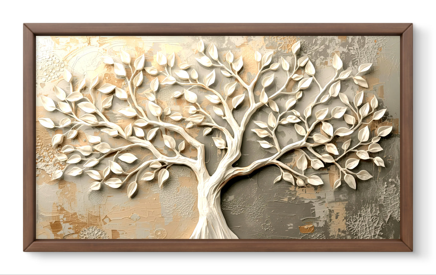 Tree of Harmony – Textured Neutral Wall Art
