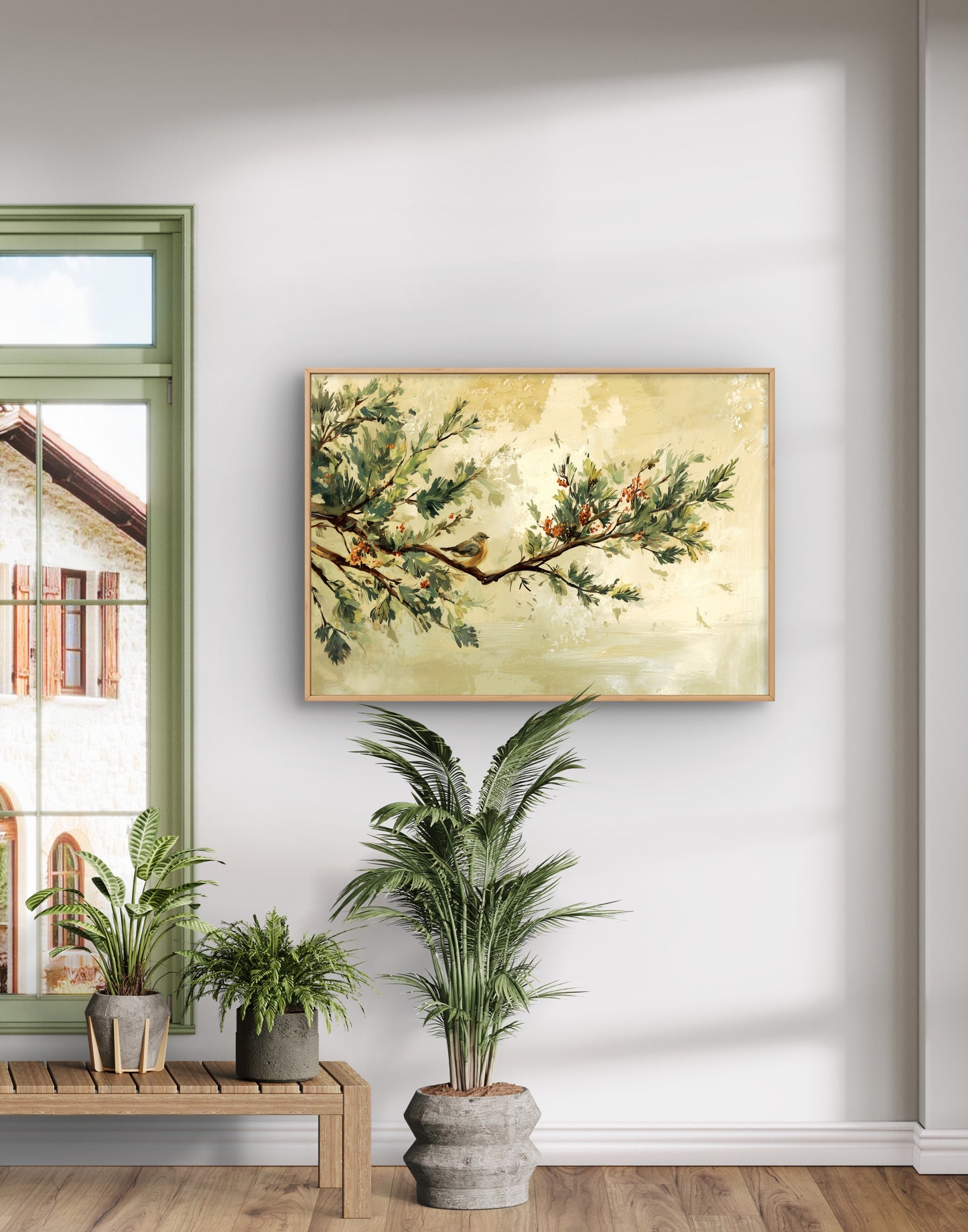 The Moment Before Movement – Minimal Nature Wall Art on Canvas