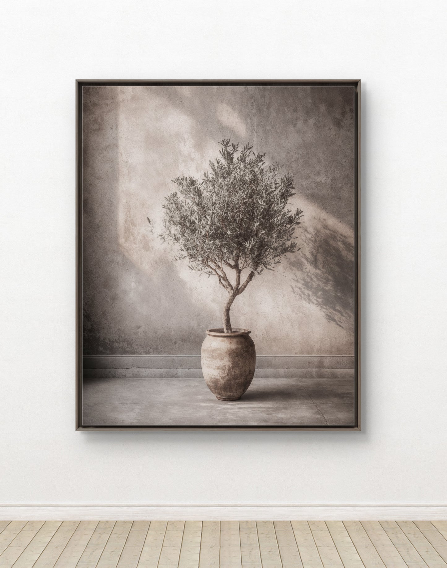 Stillness of the Olive Tree – Calm Minimalist Wall Art