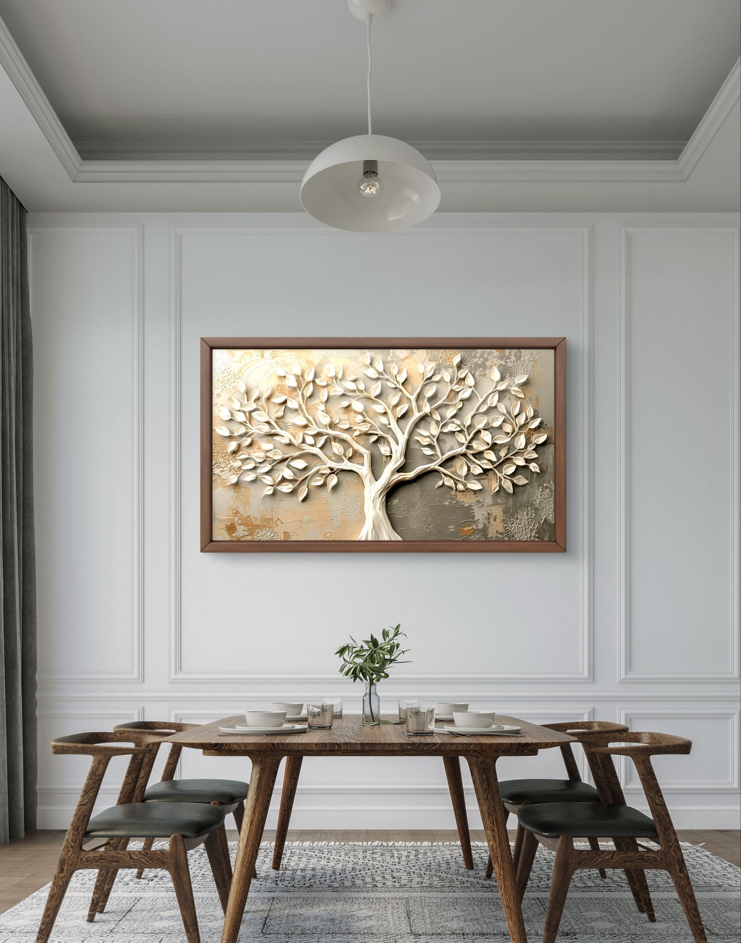 Tree of Harmony – Textured Neutral Wall Art