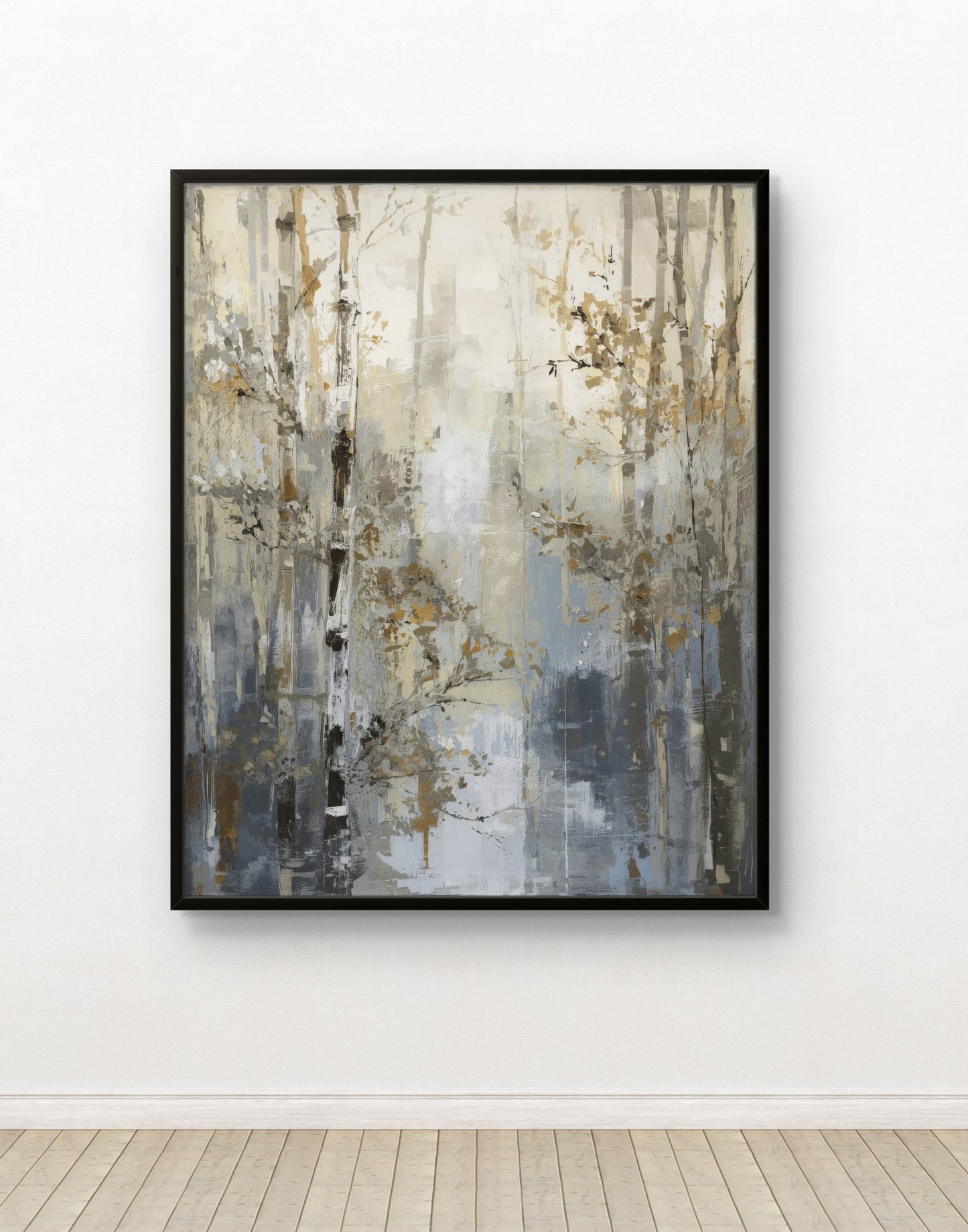Forest Silence — Abstract Nature Wall Art