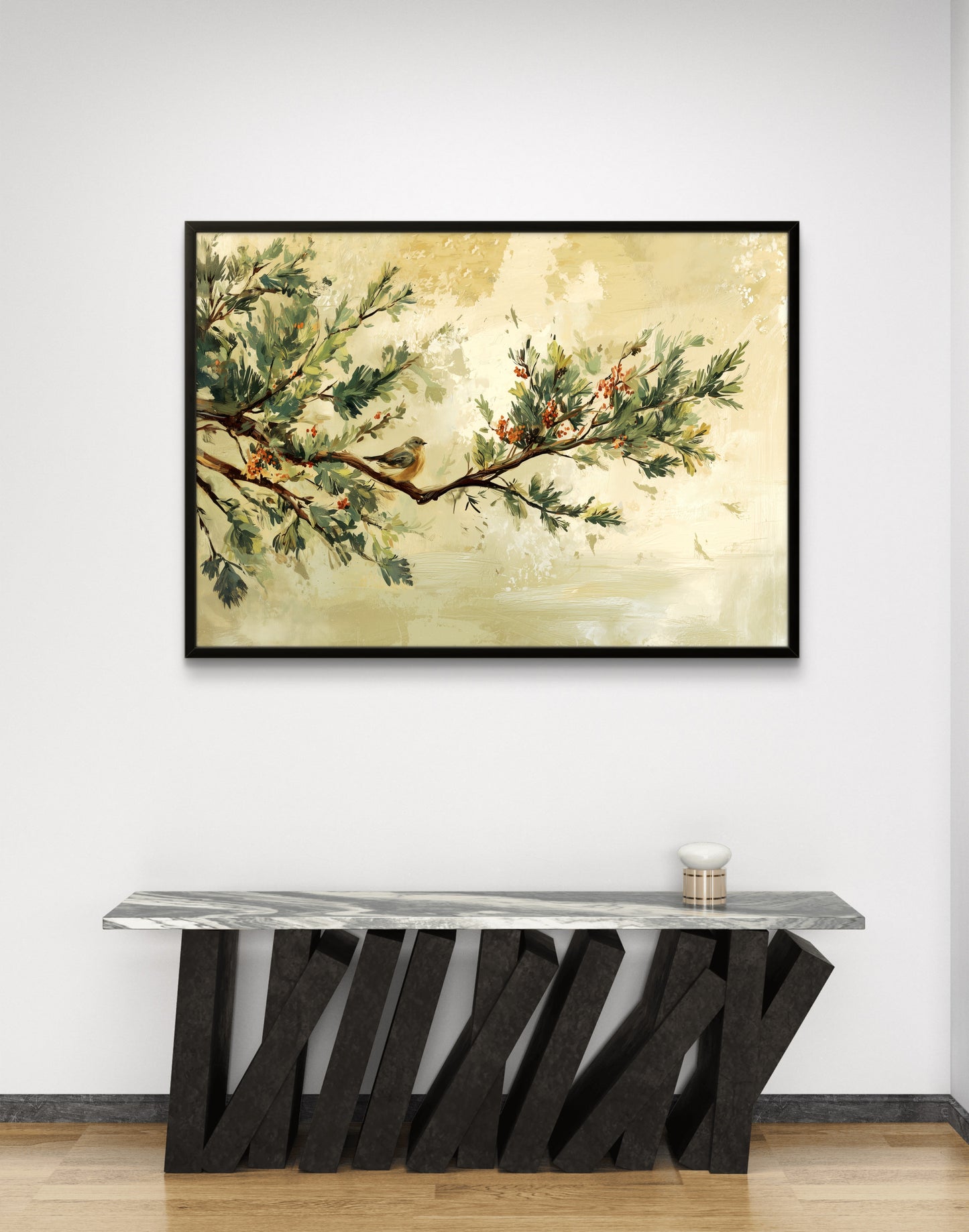 The Moment Before Movement – Minimal Nature Wall Art on Canvas