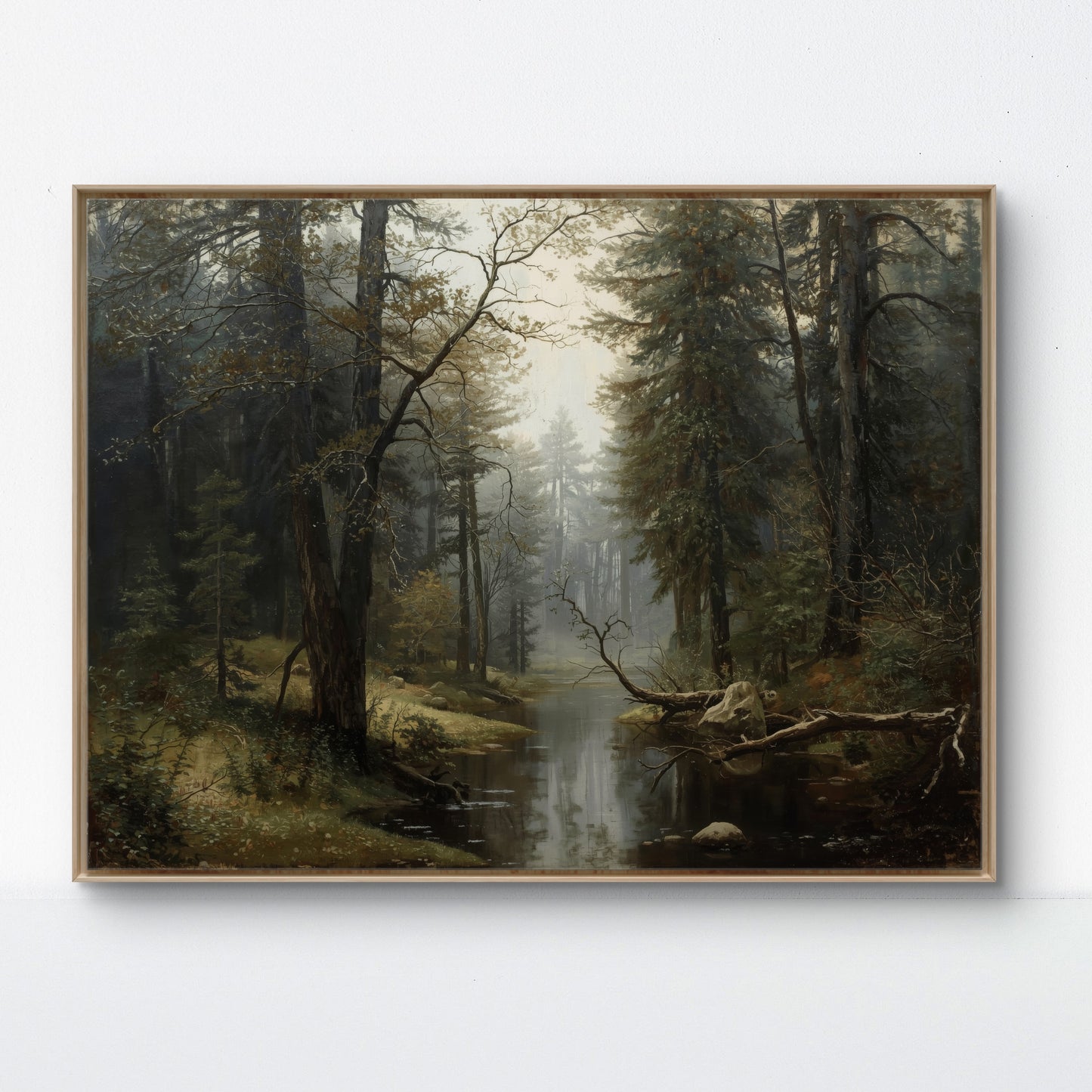 A Moment Before Sound – Moody Forest Landscape Wall Art