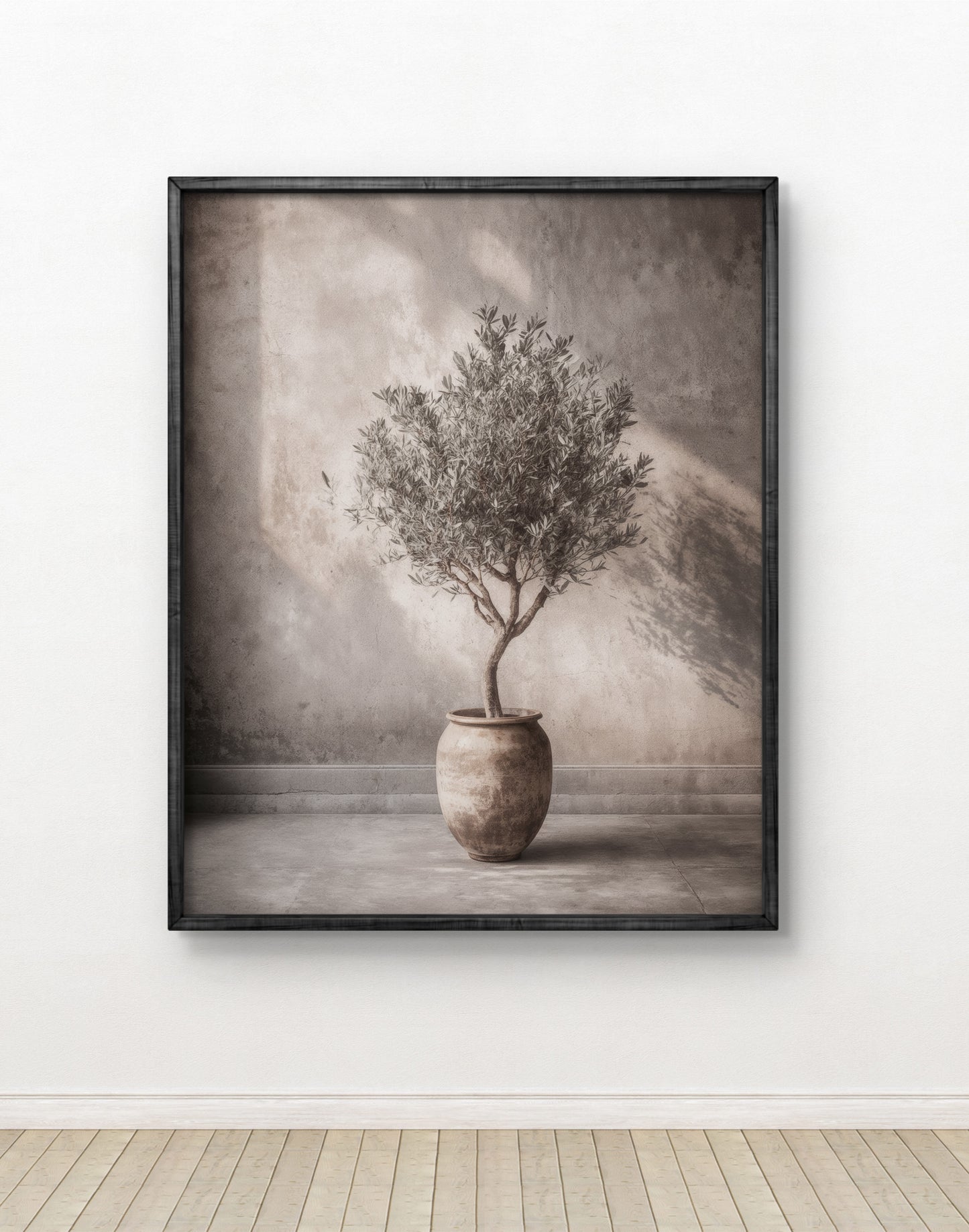 Stillness of the Olive Tree – Calm Minimalist Wall Art