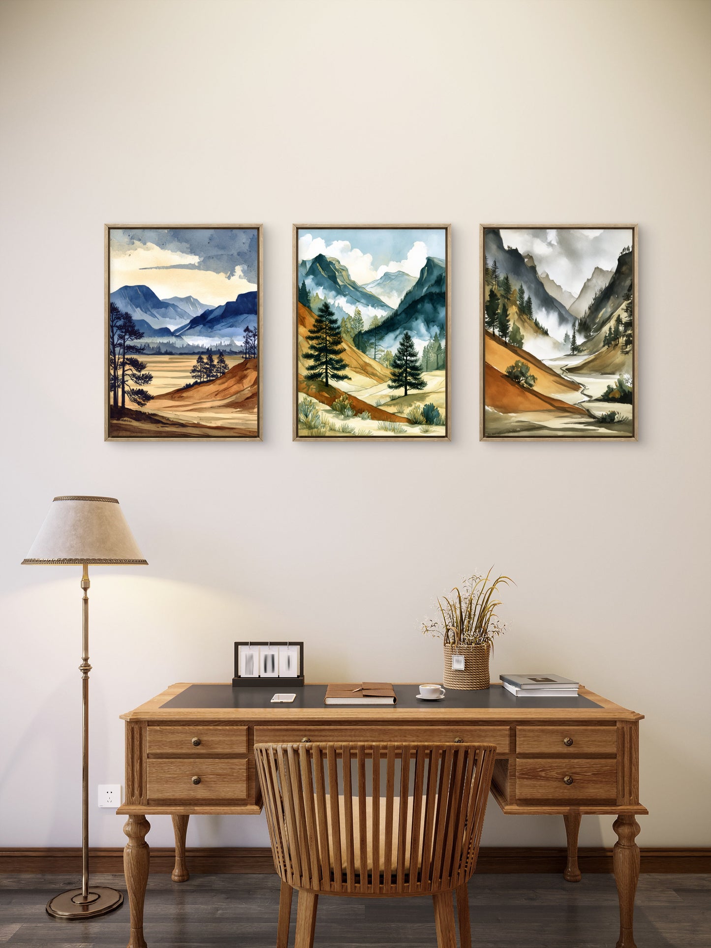 “Mountain Calm – Set of 3 Wall Art”