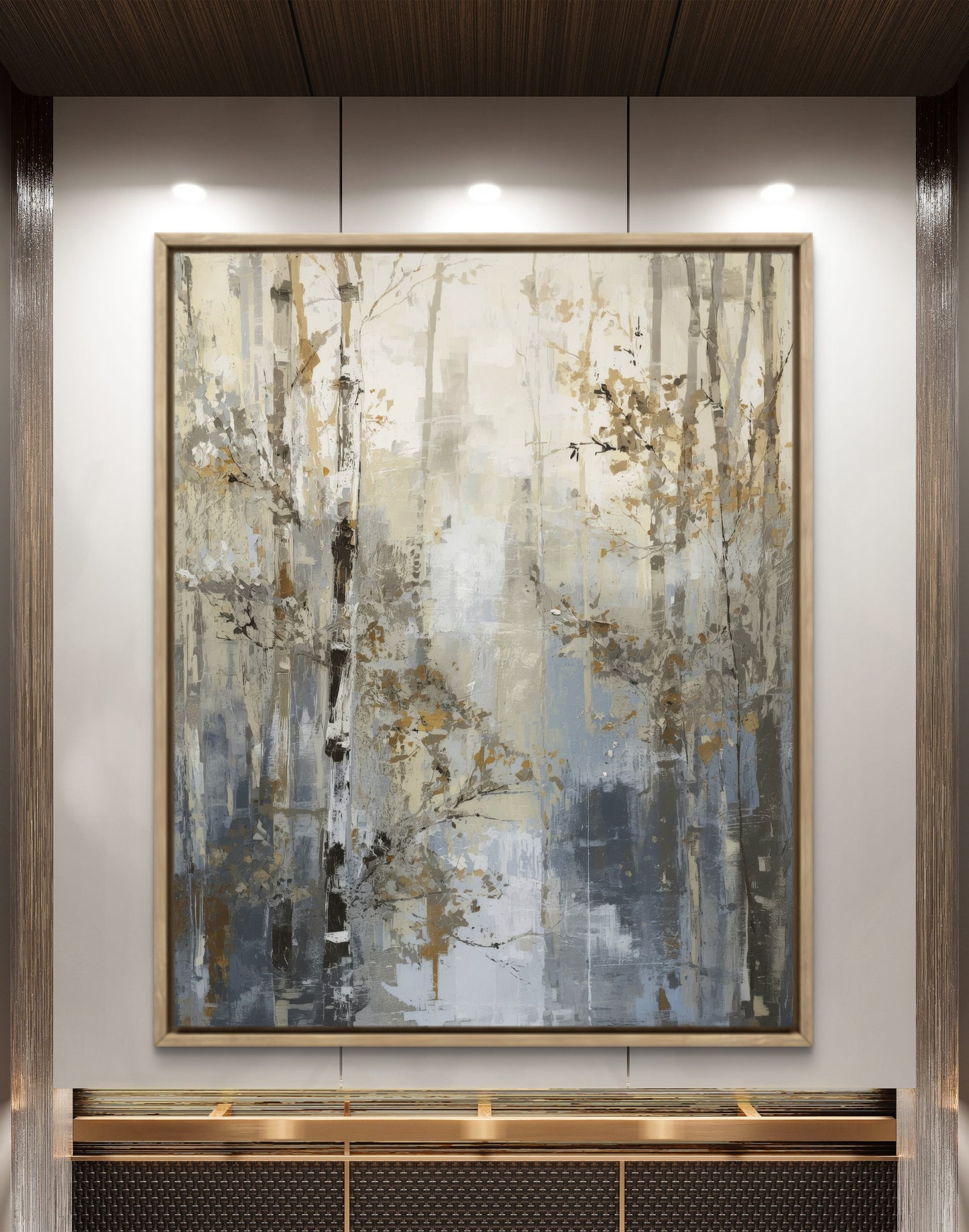 Forest Silence — Abstract Nature Wall Art