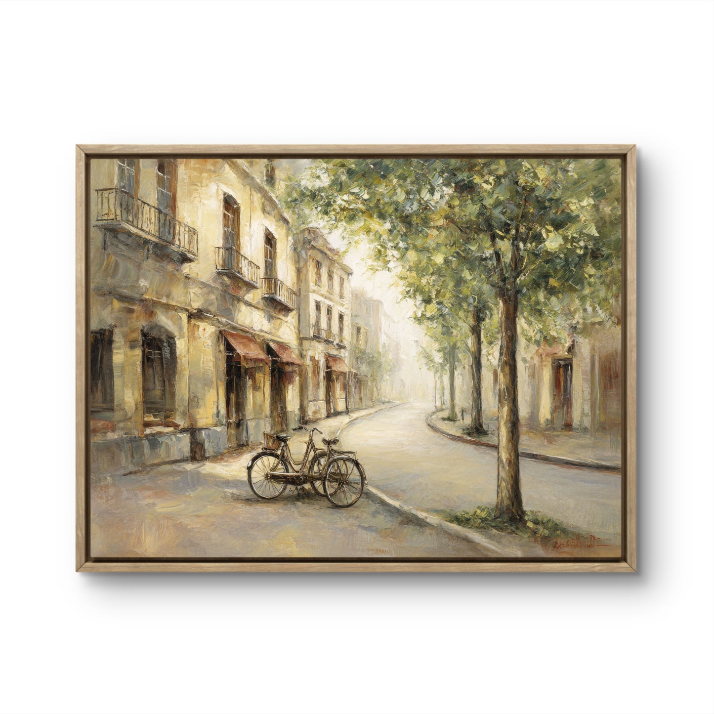 European Street Scene – Neutral Vintage Wall Art