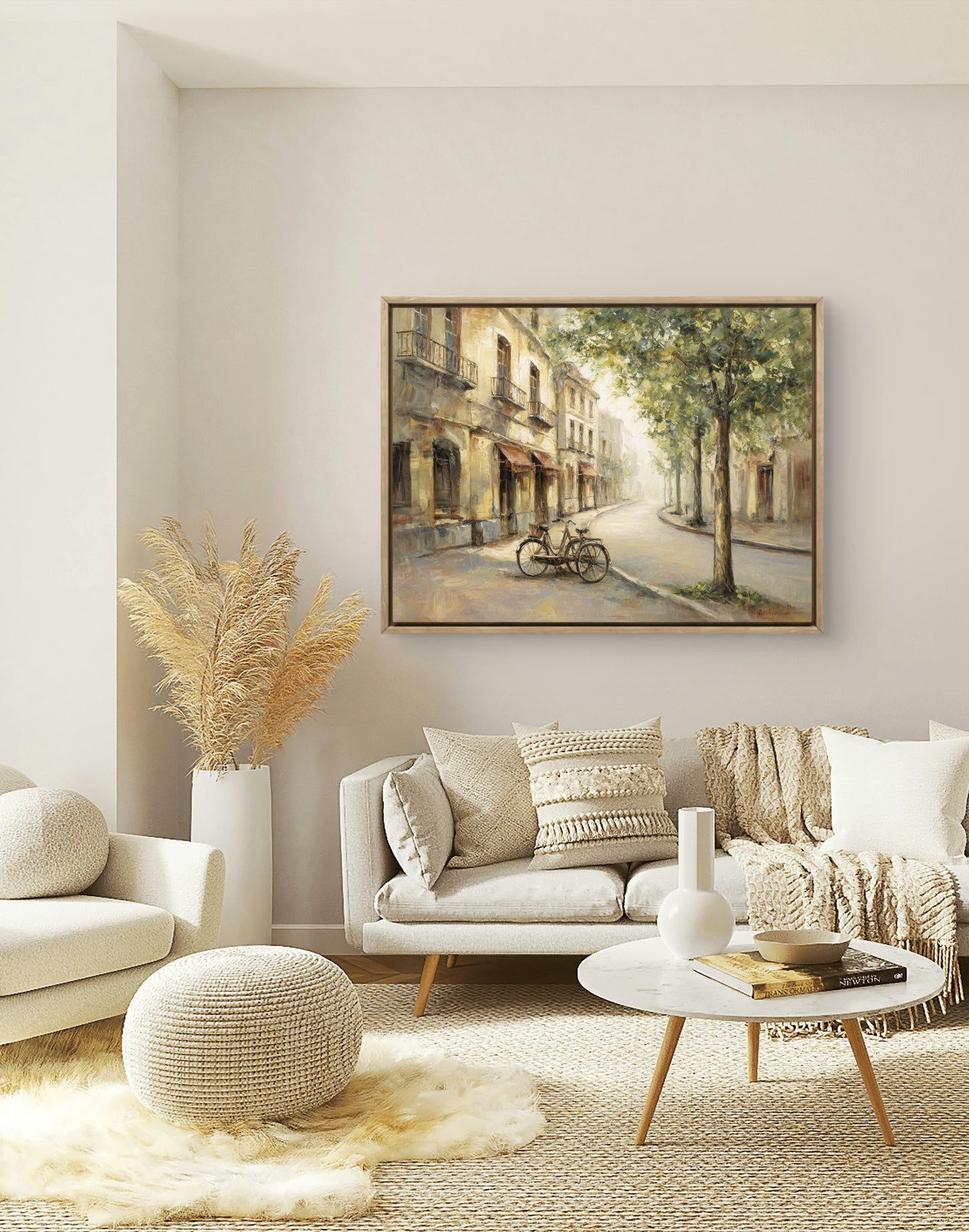 European Street Scene – Neutral Vintage Wall Art