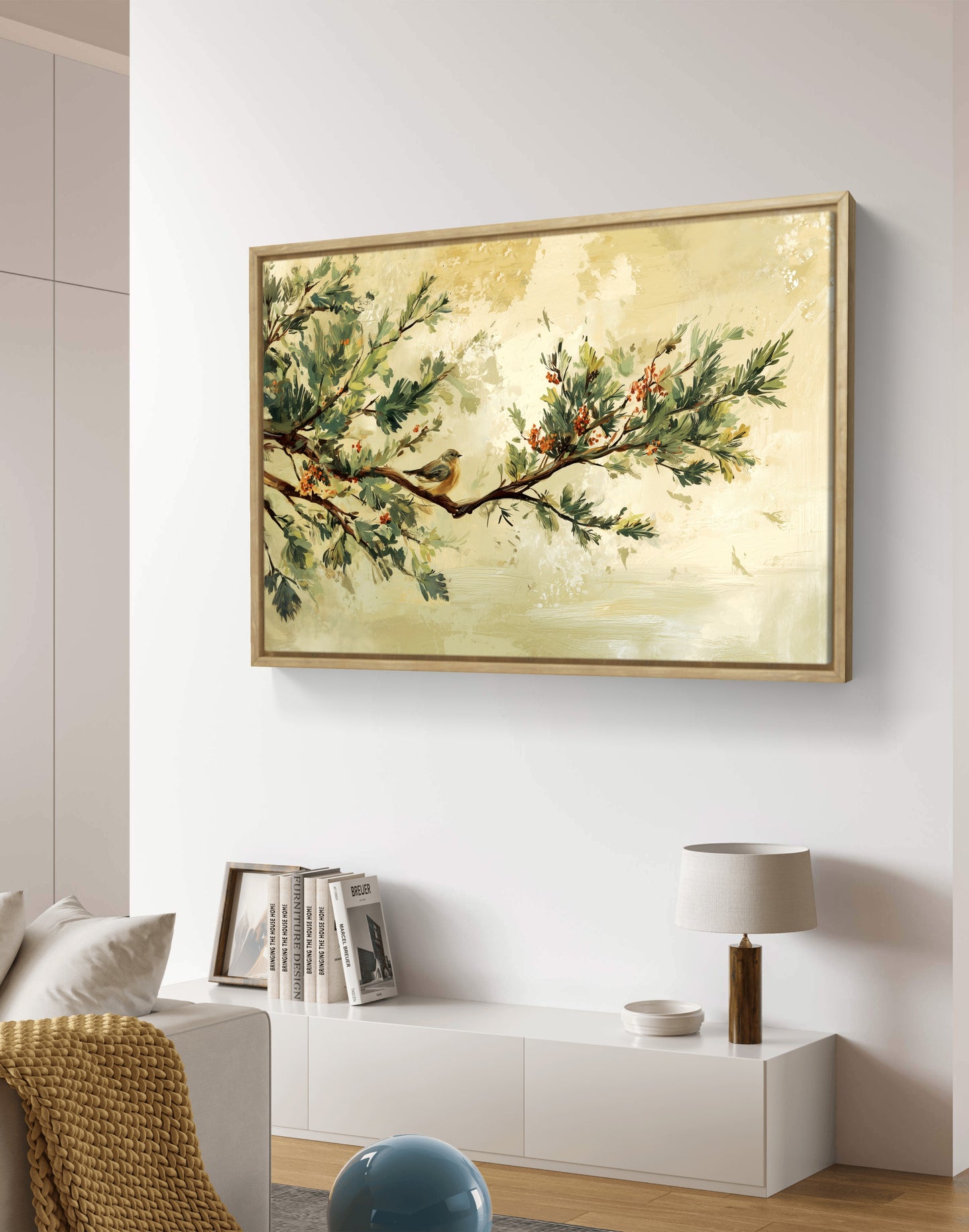 The Moment Before Movement – Minimal Nature Wall Art on Canvas