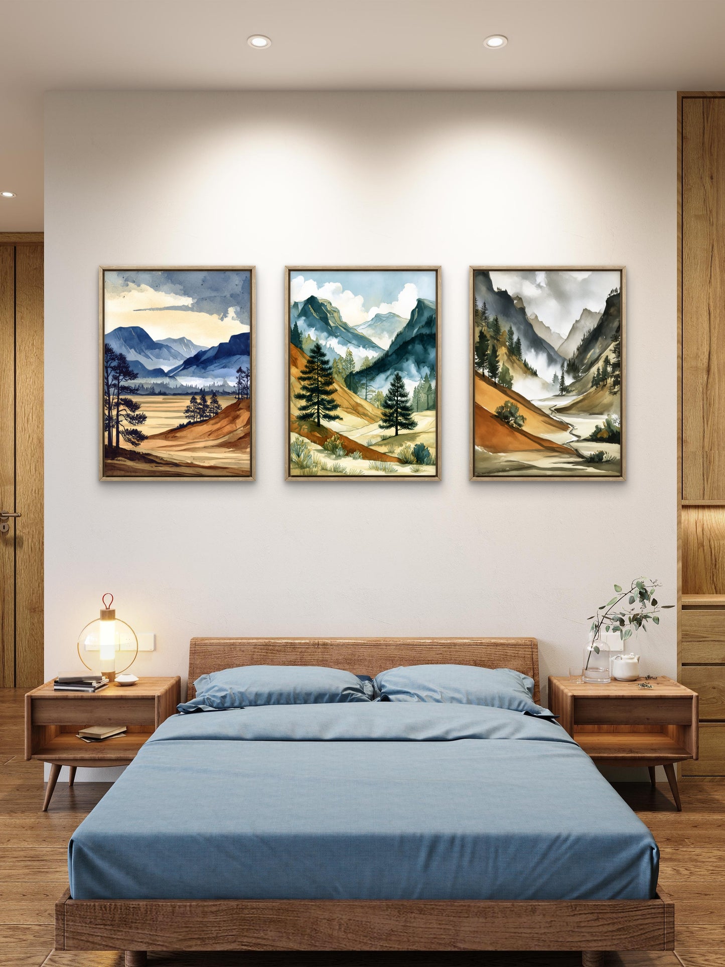 “Mountain Calm – Set of 3 Wall Art”