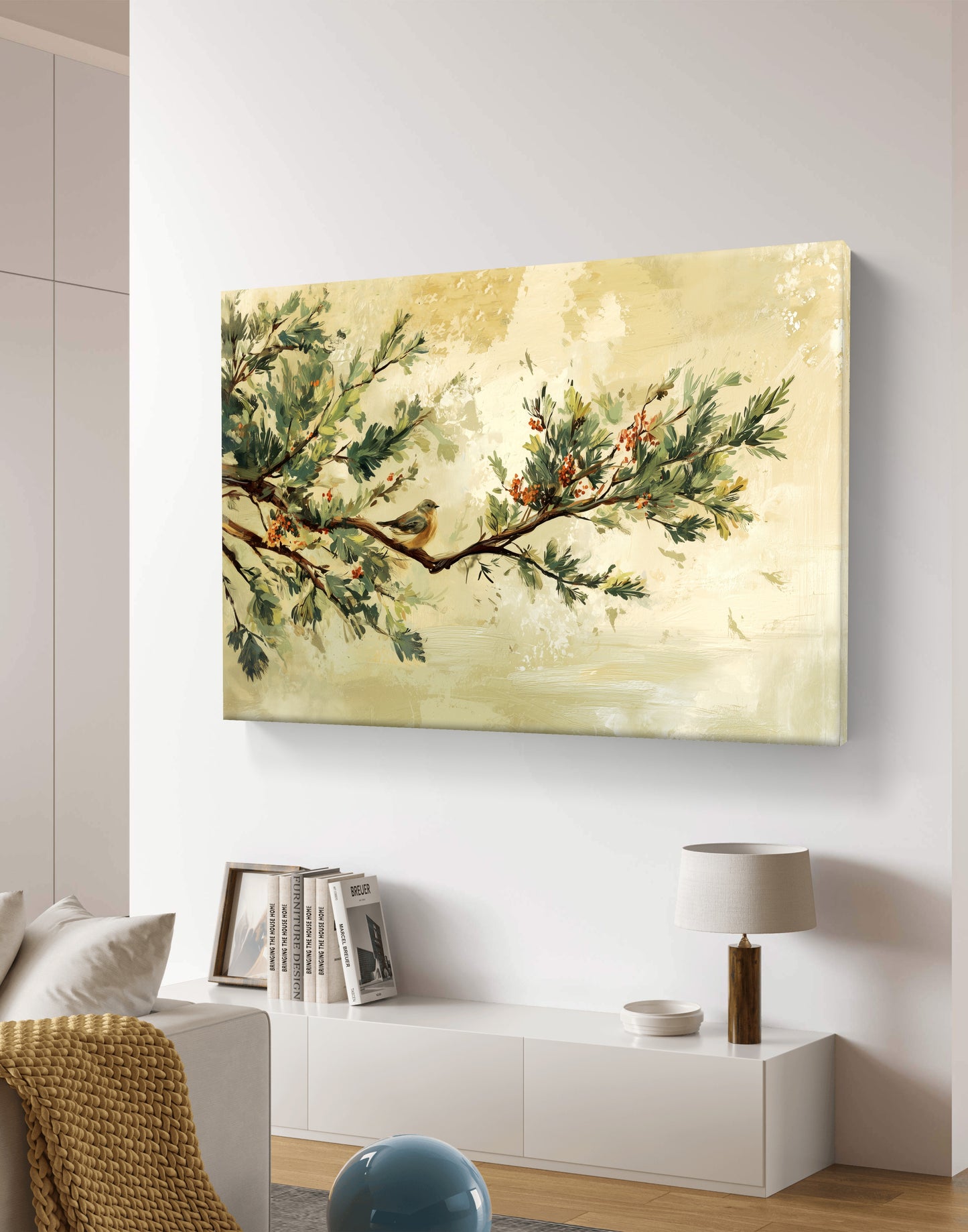 The Moment Before Movement – Minimal Nature Wall Art on Canvas