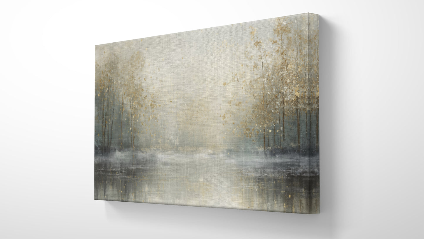 The Pause — Serene Abstract Landscape Wall Art