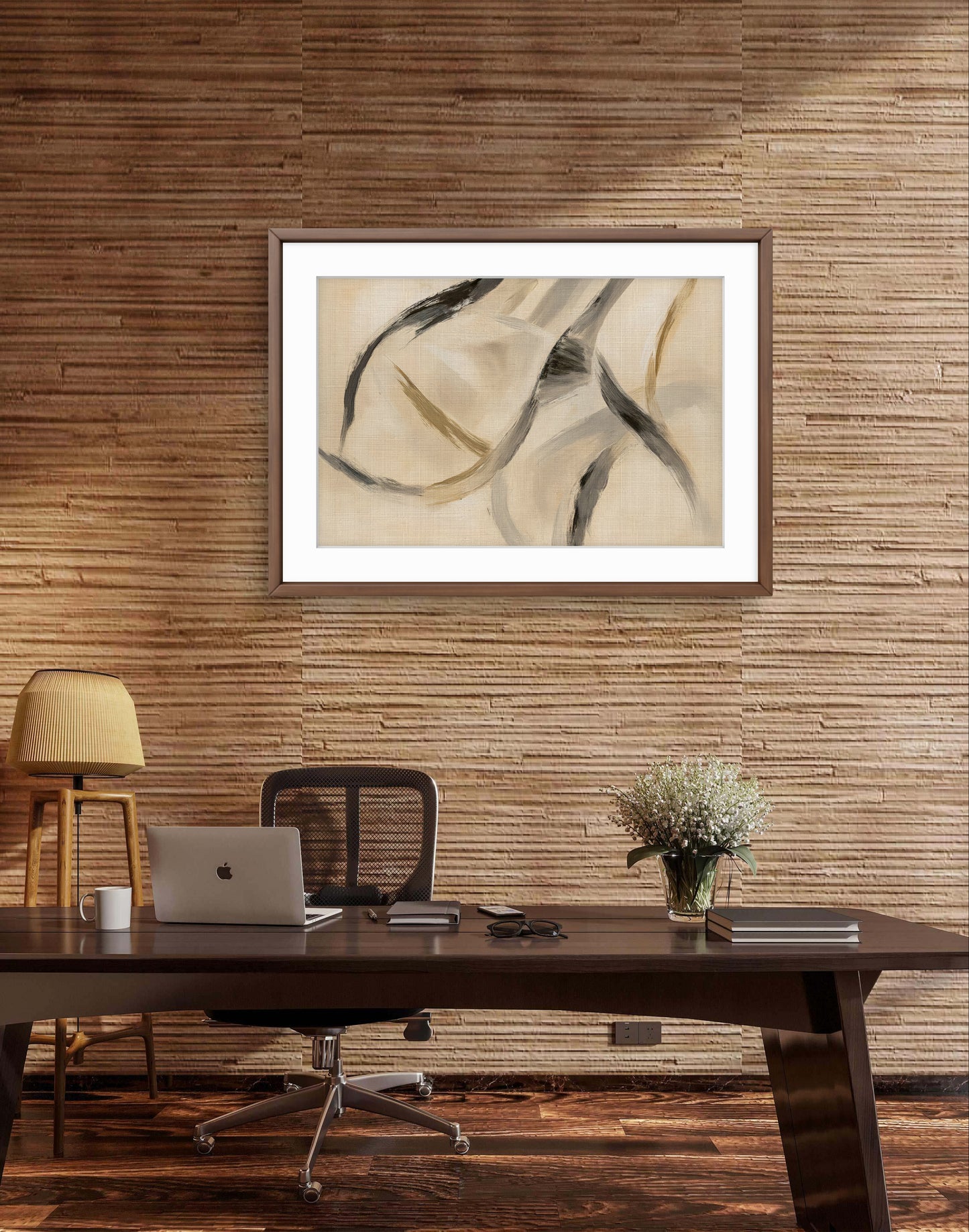 Waves of Serenity – Abstract Neutral Wall Art
