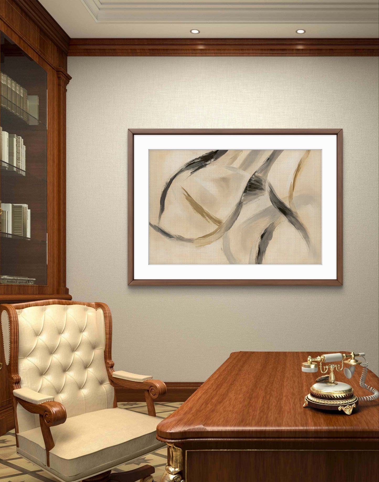 Waves of Serenity – Abstract Neutral Wall Art