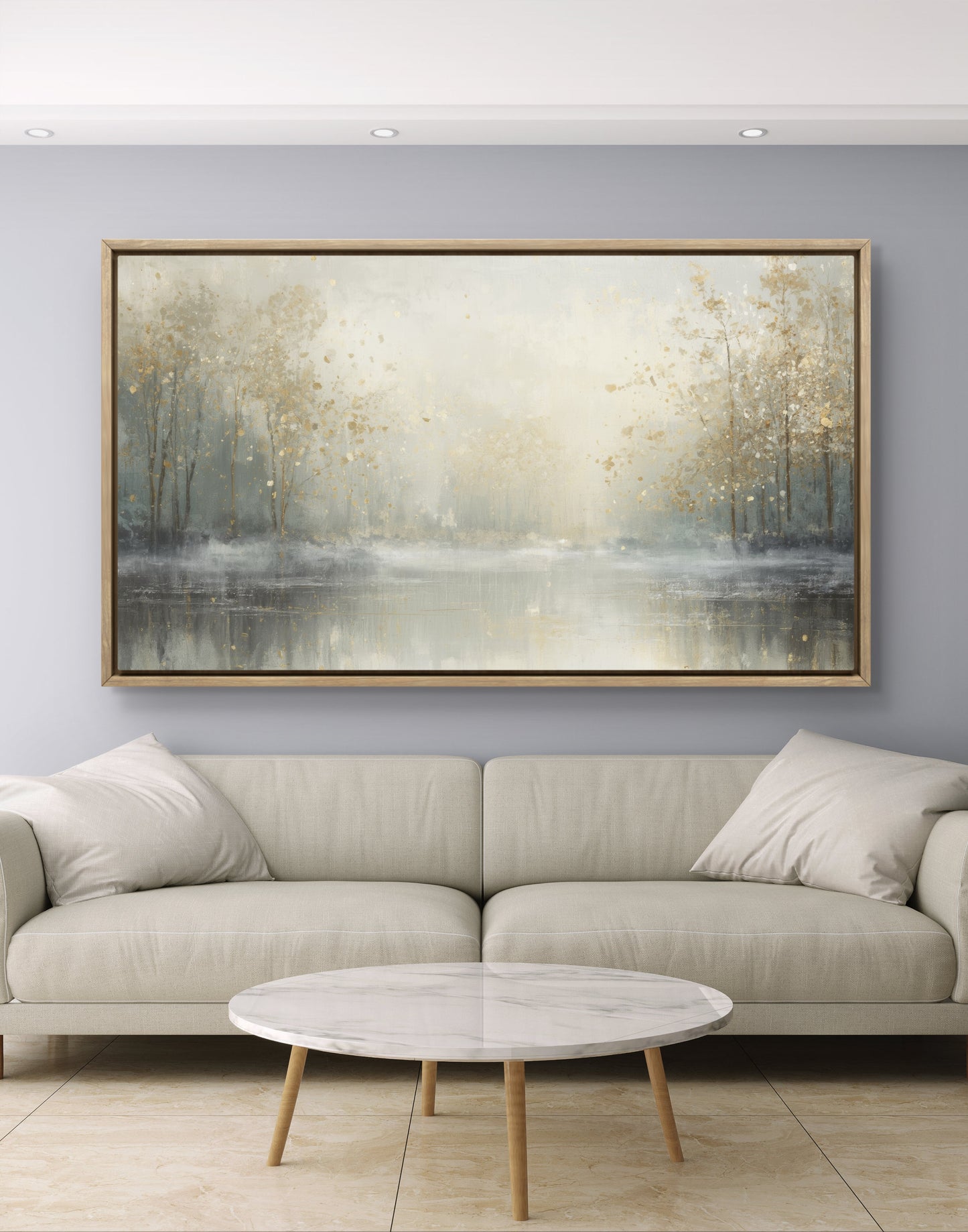 The Pause — Serene Abstract Landscape Wall Art