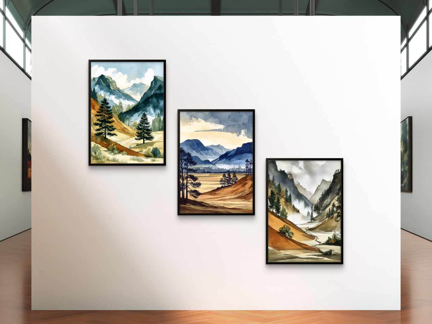 “Mountain Calm – Set of 3 Wall Art”